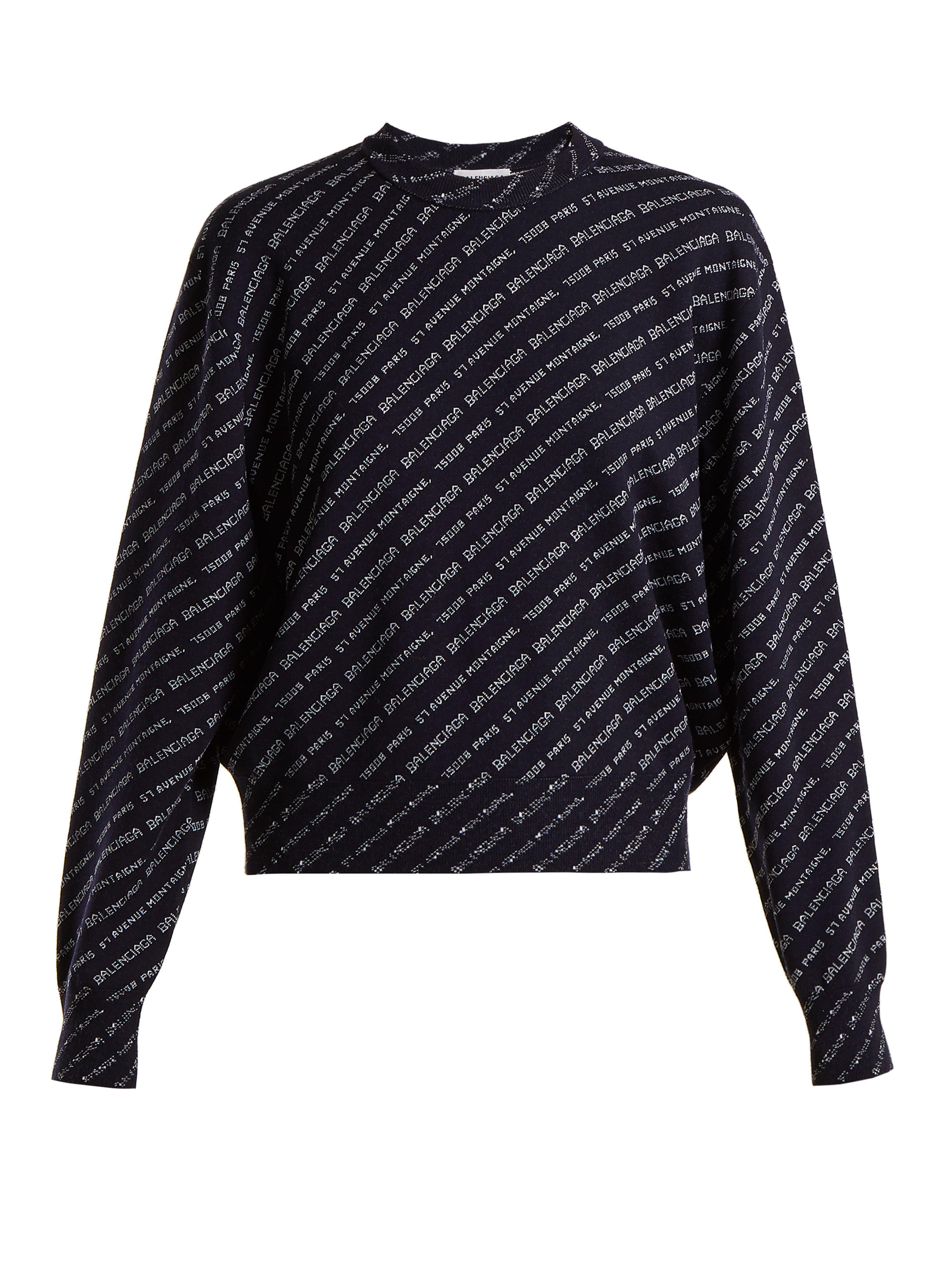 balenciaga crew neck sweater