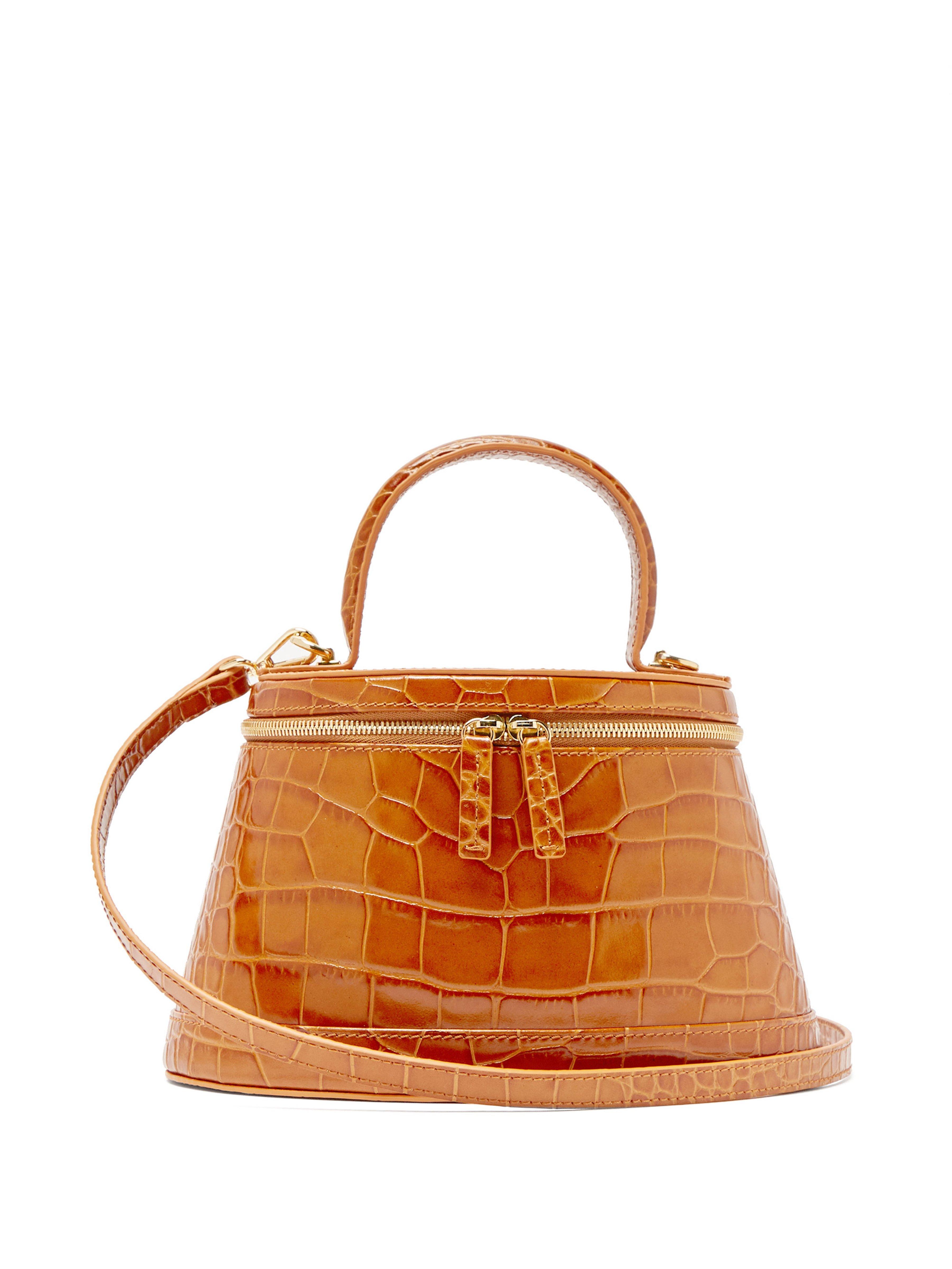 Annie Crocodile Effect Leather Bag Annie Crocodile Effect Leather Bag