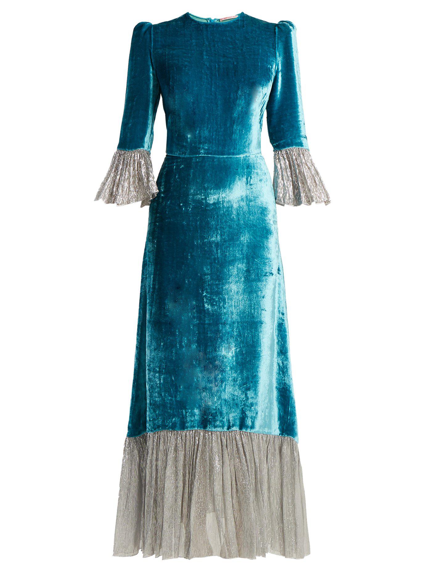 Wife Festival Crushed-velvet Dress 
