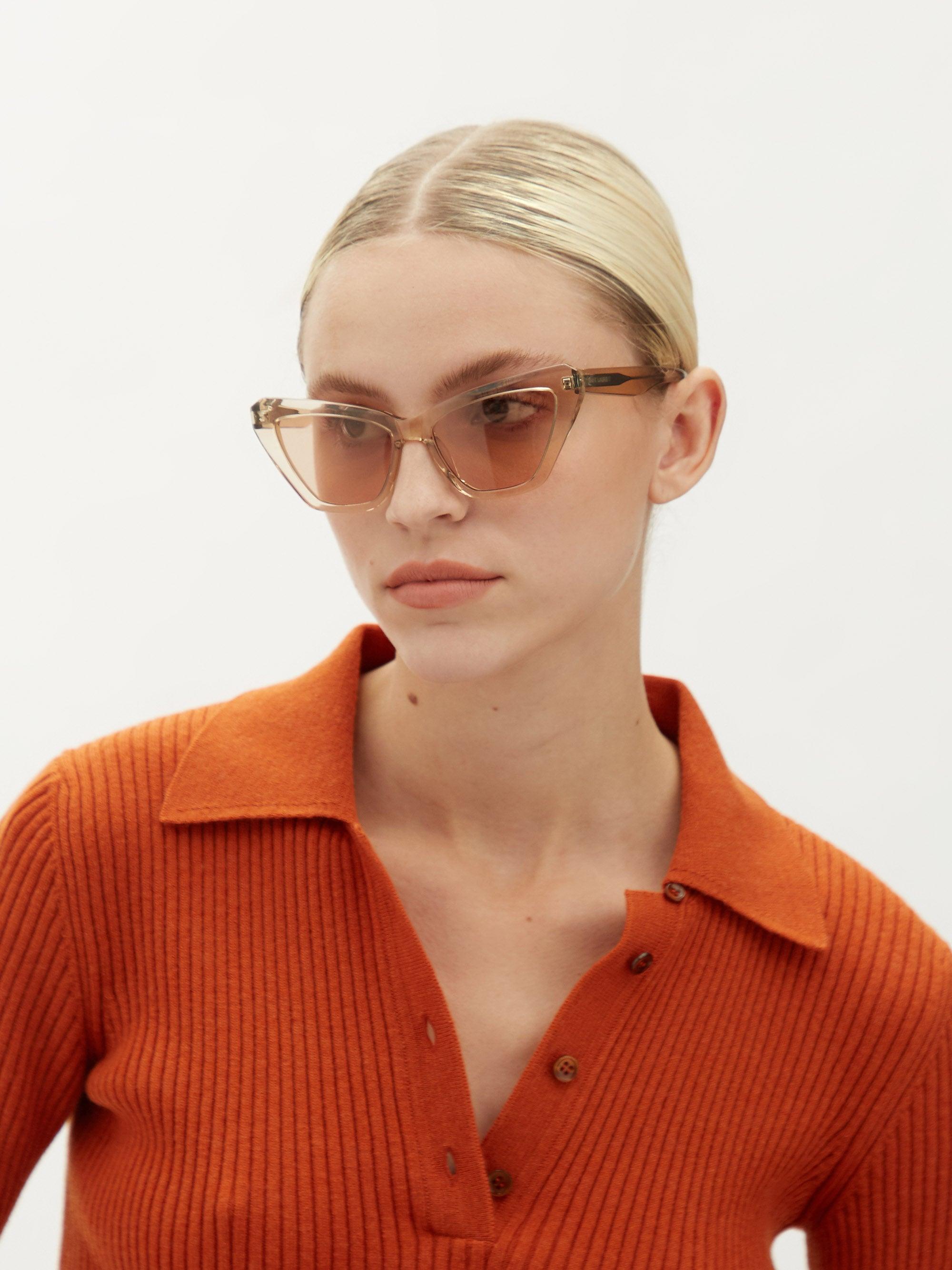 チョイキズ特価 Saint Laurent キャットアイ サングラス 半額以下 アクセサリー Eservices Alzahra Mun Org