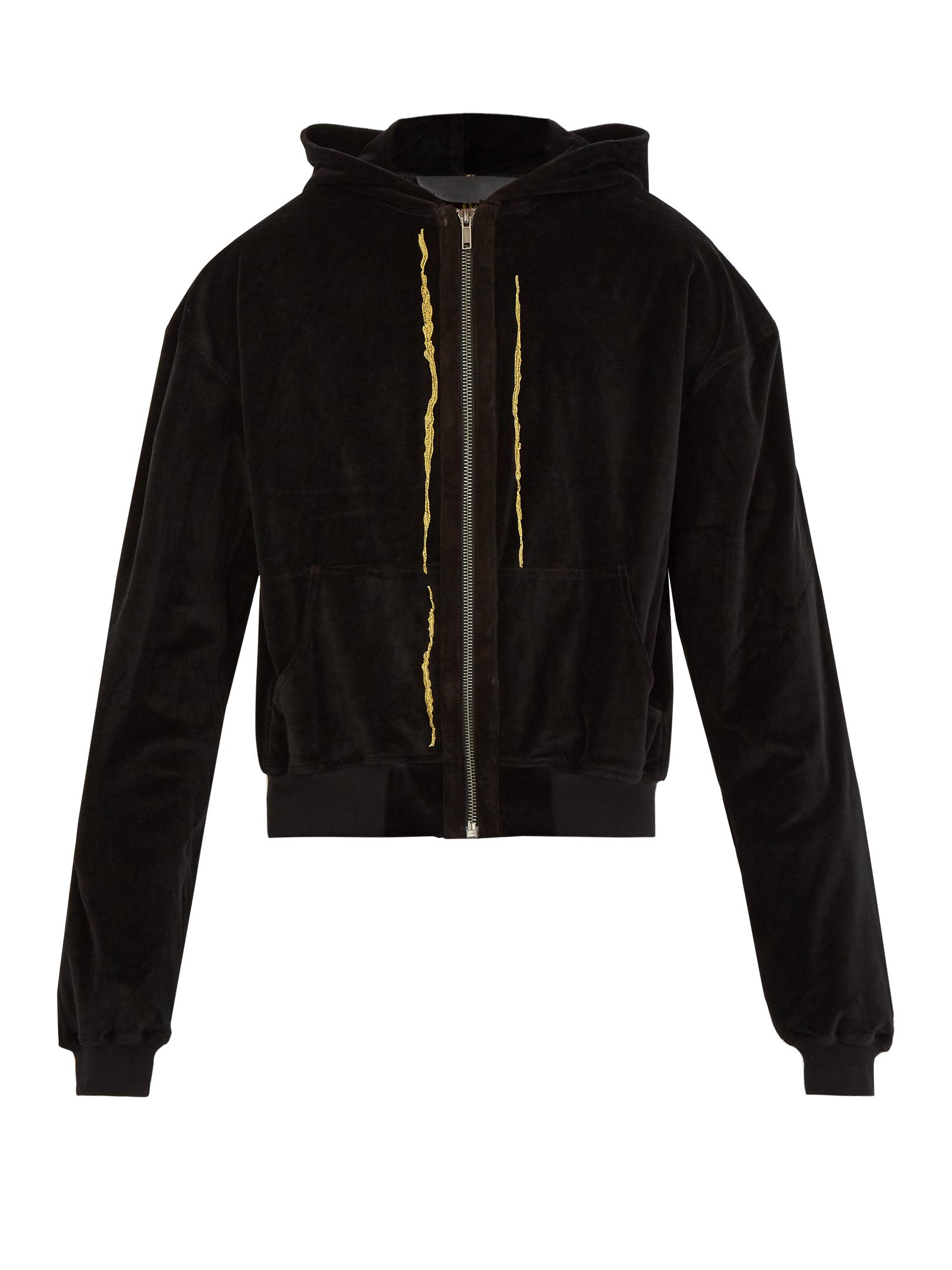 Haider ackermann 2025 velvet hoodie