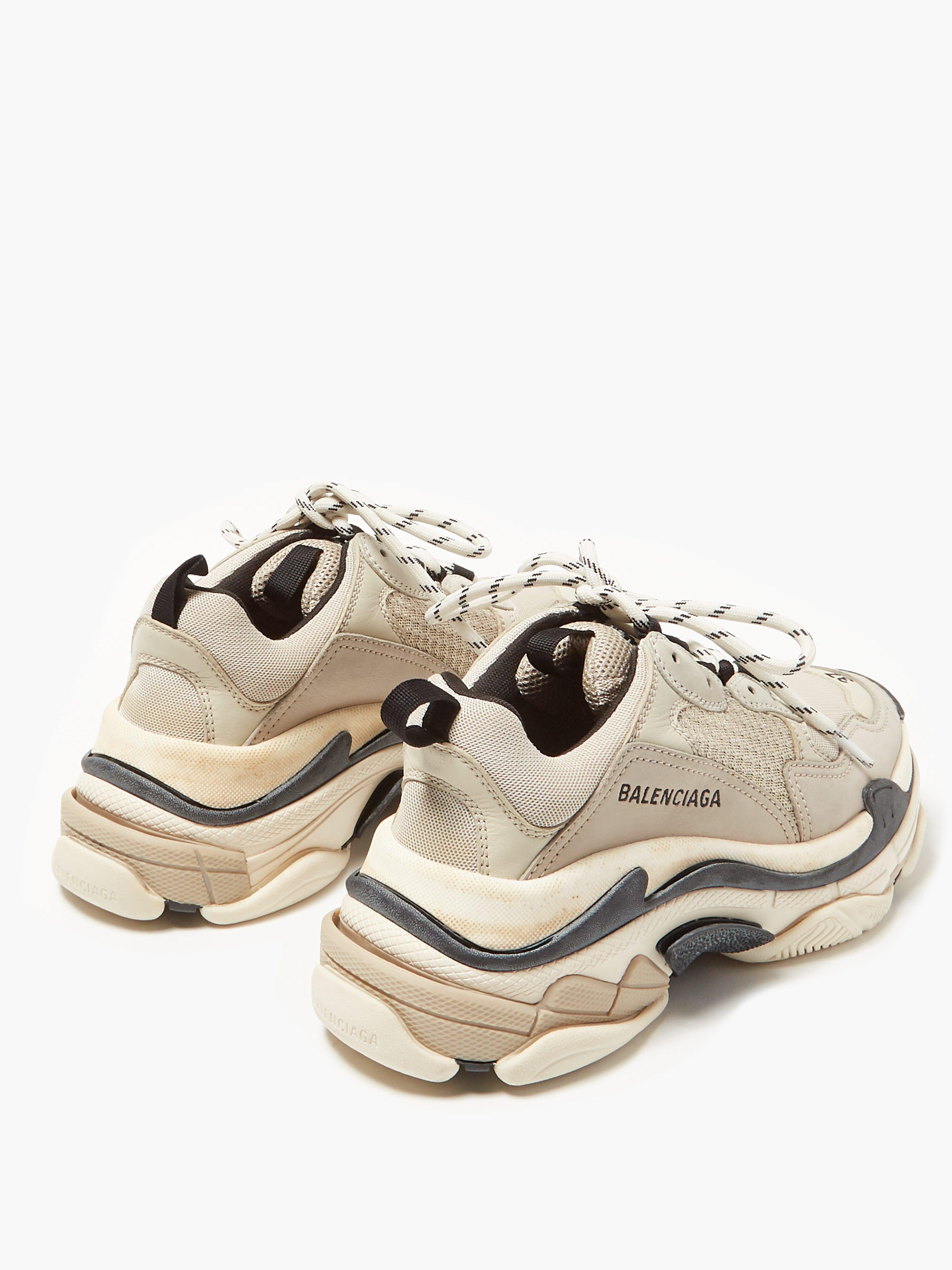 Balenciaga Suede Triple S Low-top Trainers - Lyst