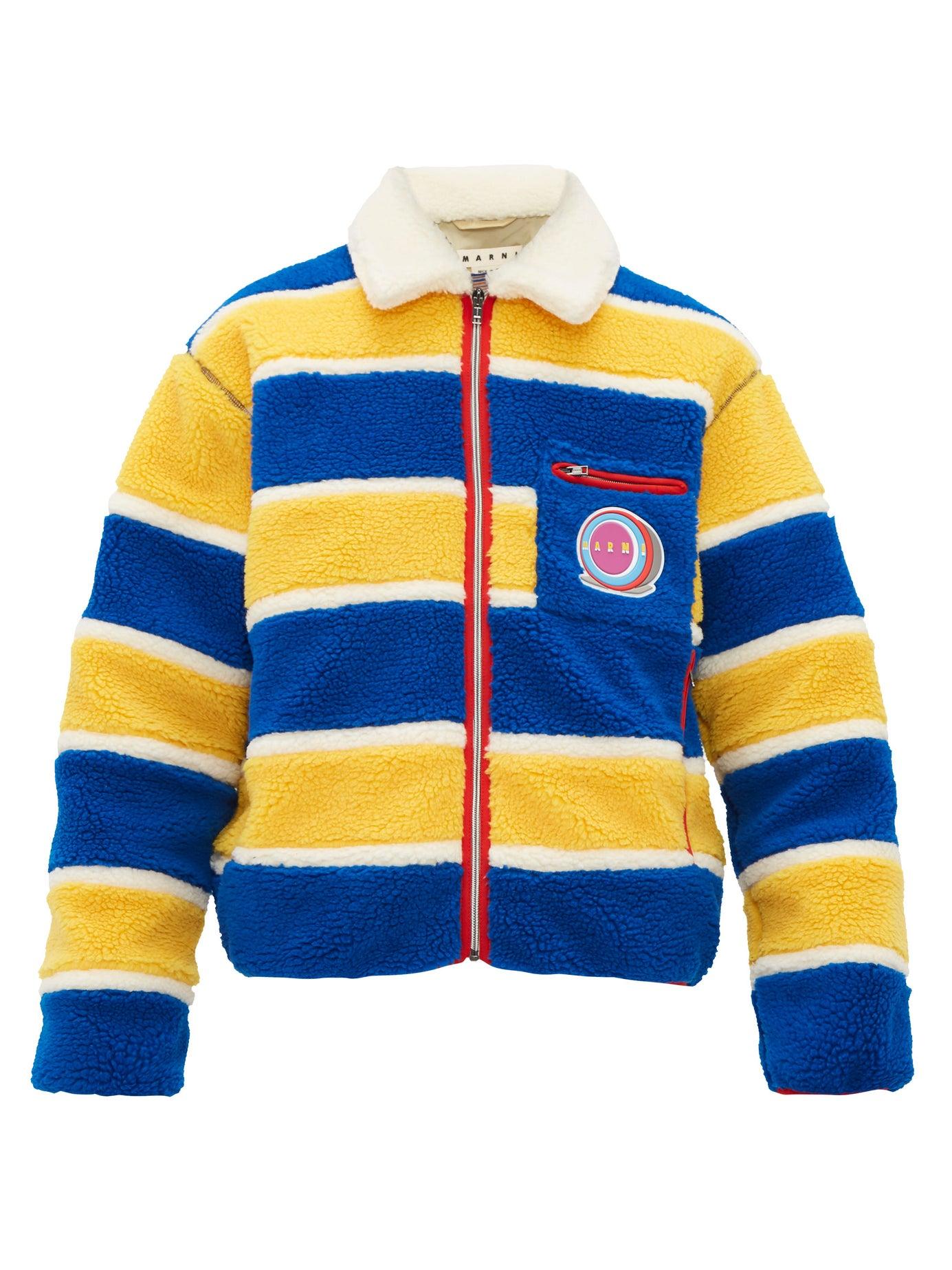 red blue yellow jacket