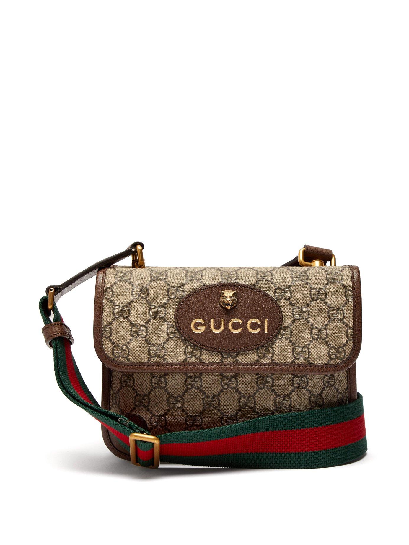 Gucci Gg Supreme Canvas Messenger Bag in Brown for Men - Lyst