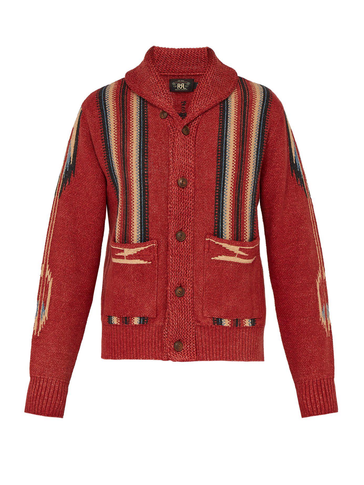 rrl cardigan mens