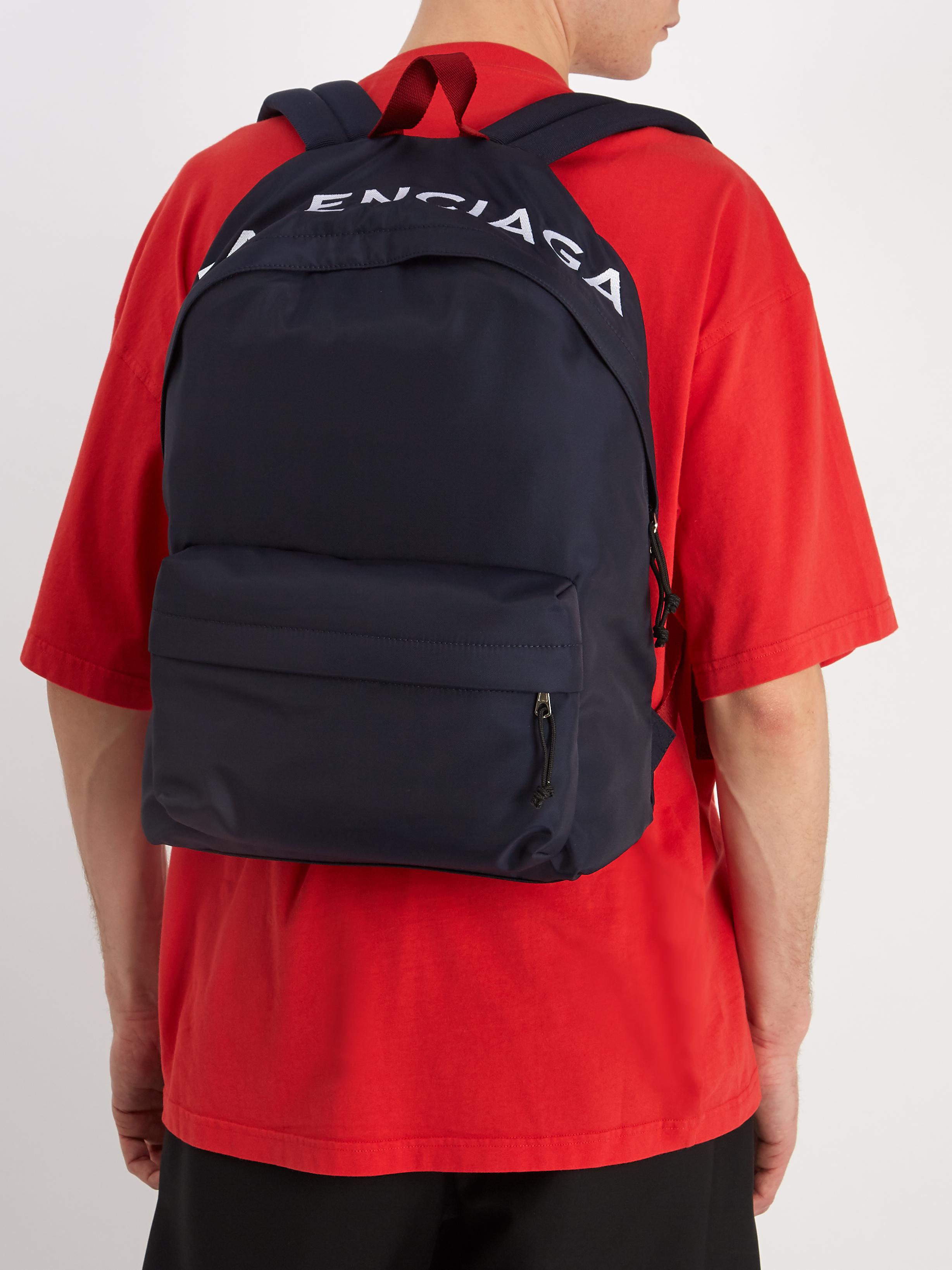 balenciaga nylon backpack