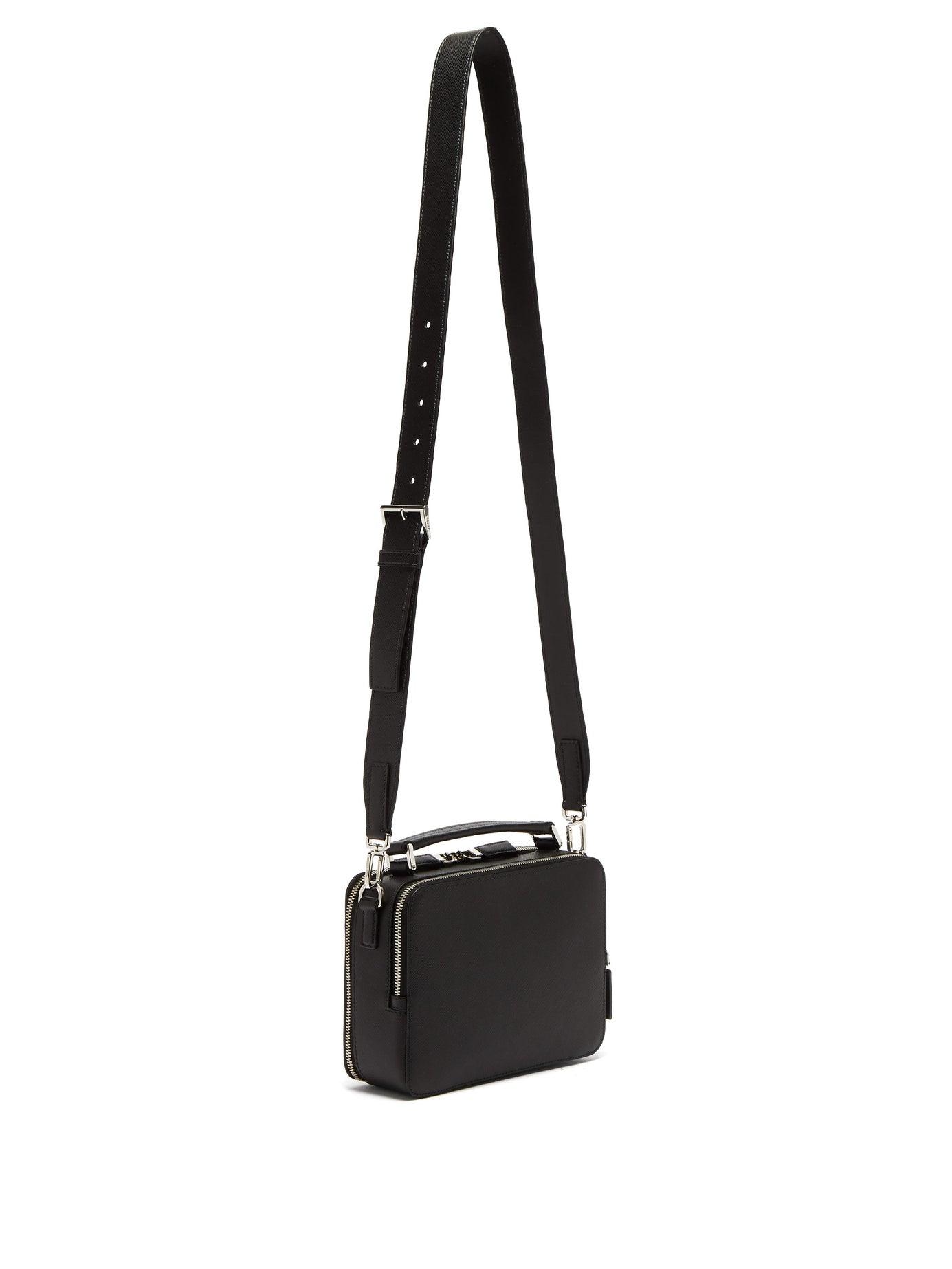 Prada Brique Saffiano Leather Cross-Body Bag
