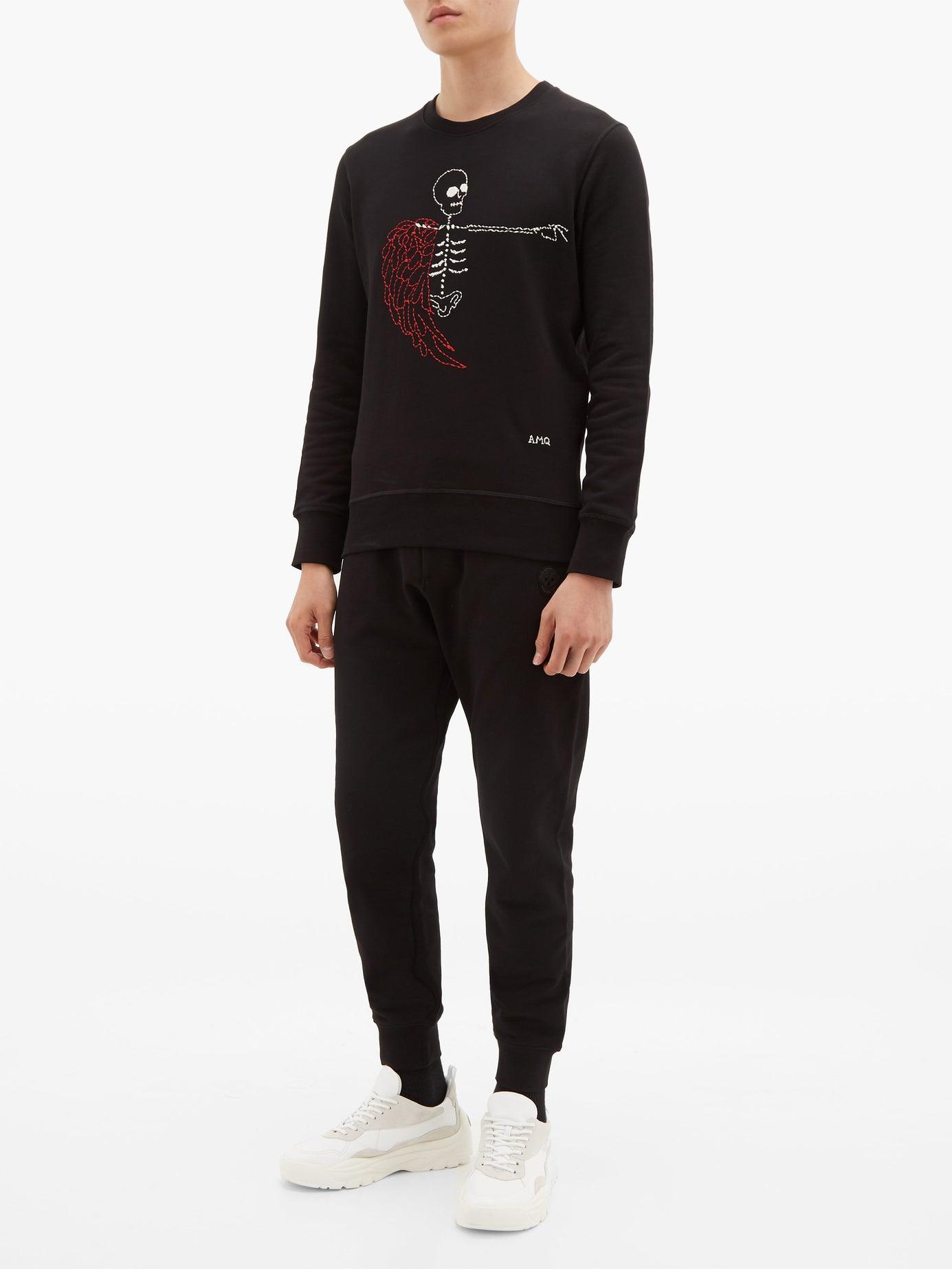 skeleton sweatshirt and pants