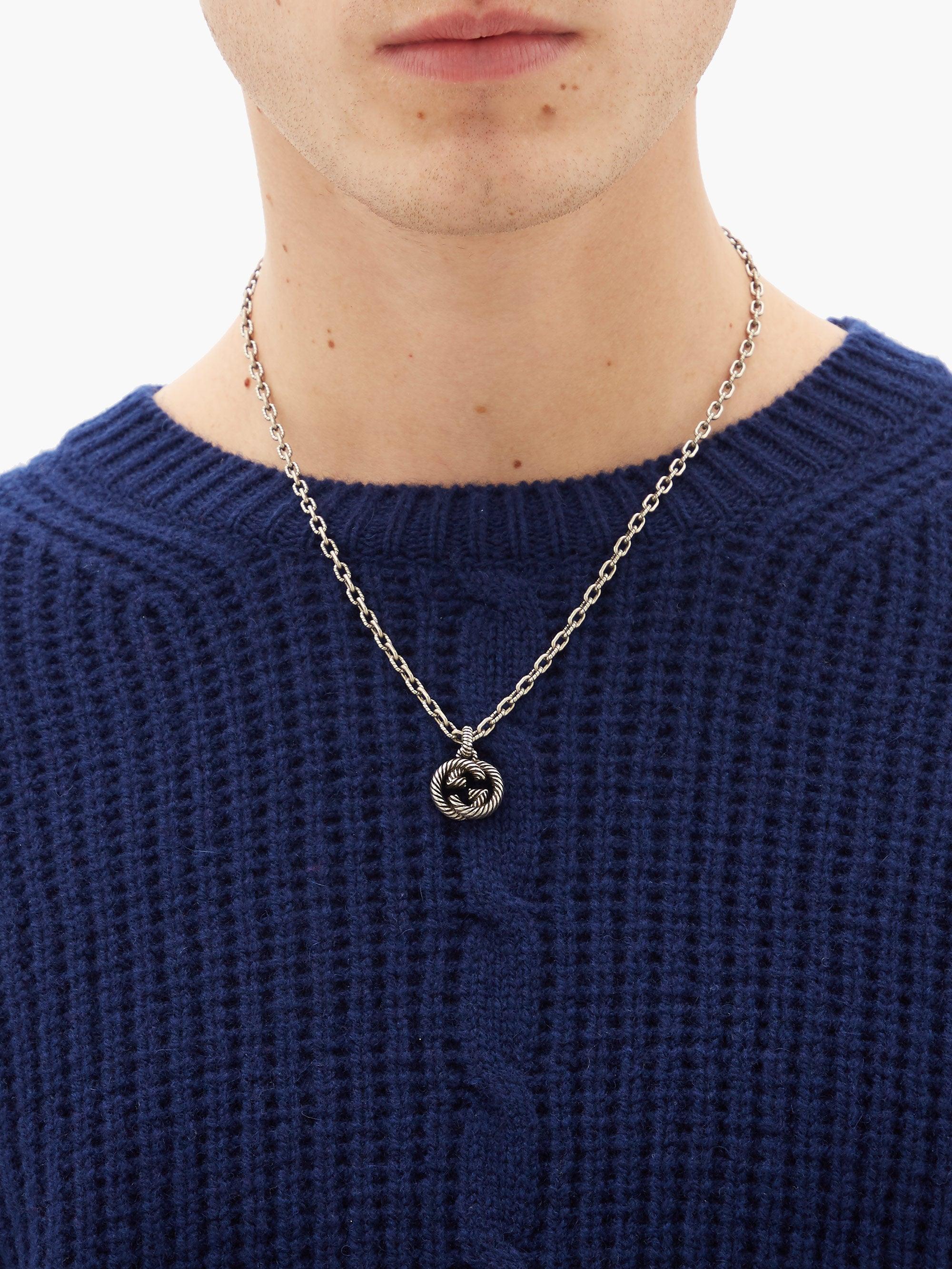 naar voren gebracht Interesseren capaciteit Gucci GG Rope-engraved Sterling-silver Necklace in Metallic for Men | Lyst