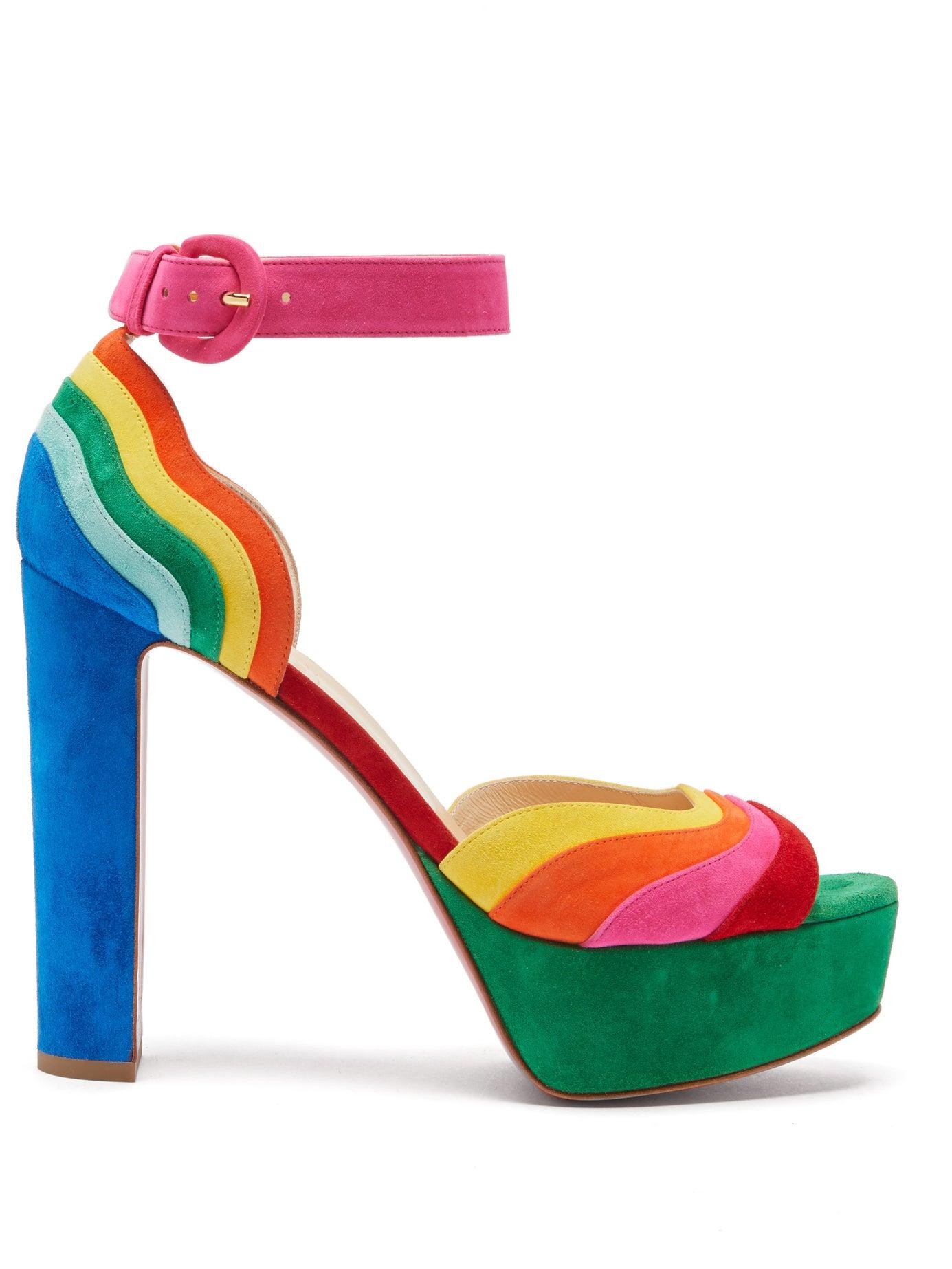 christian louboutin rainbow sandals