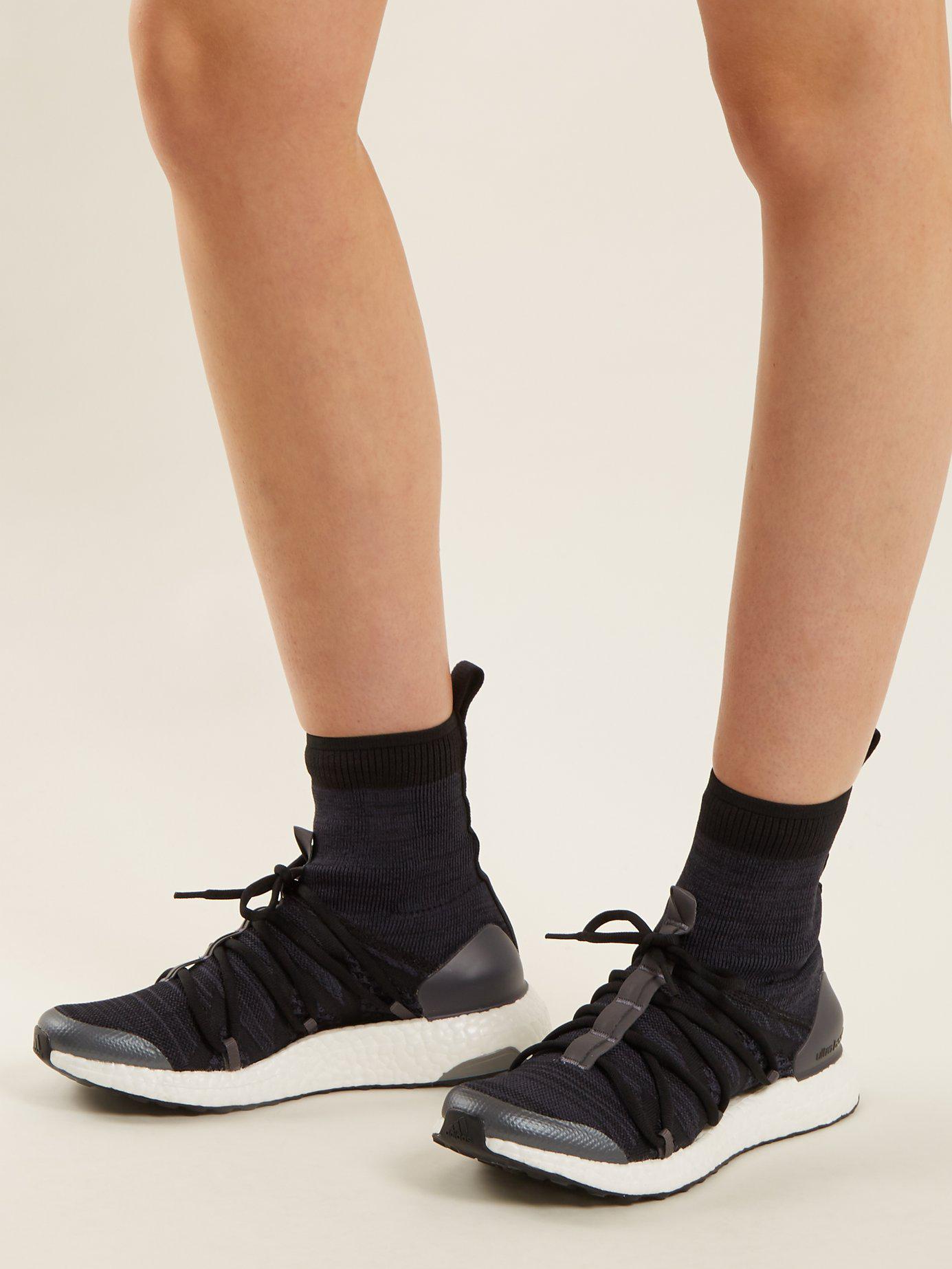 Stella Boost X High-top Sock Trainers in Black | Lyst