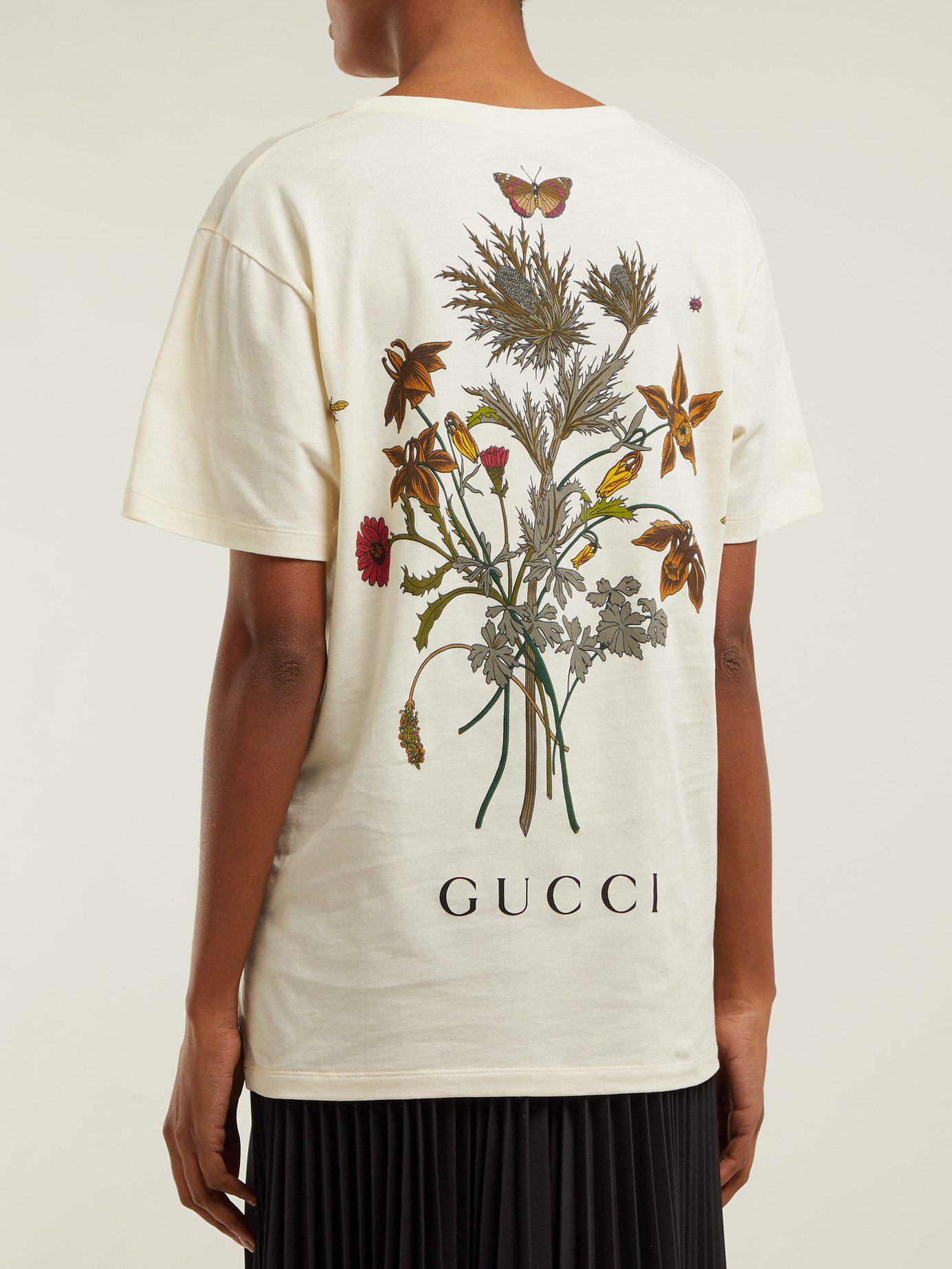 Gucci Chateau Marmont Print Cotton T Shirt | Lyst