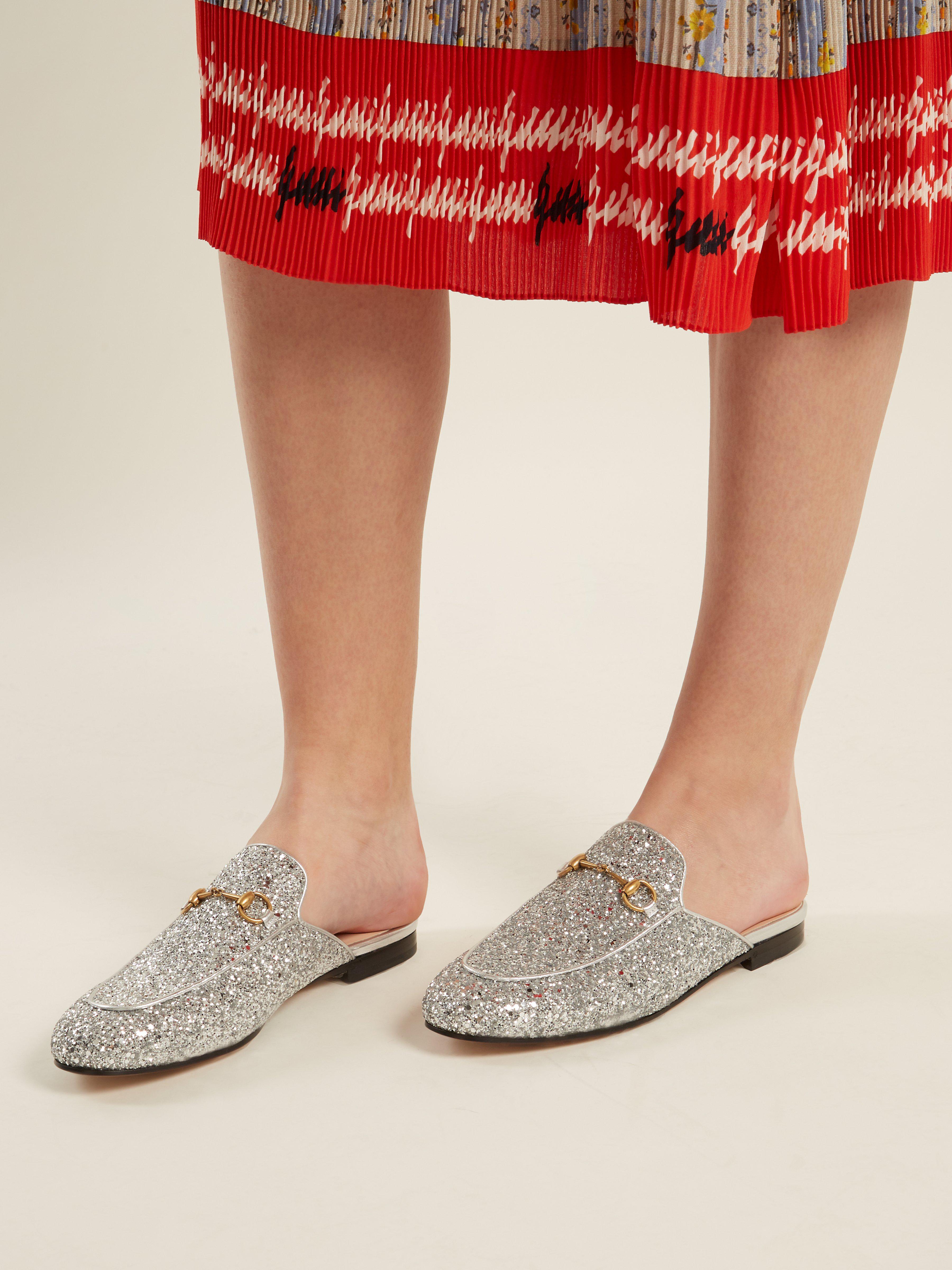 gucci glitter princetown