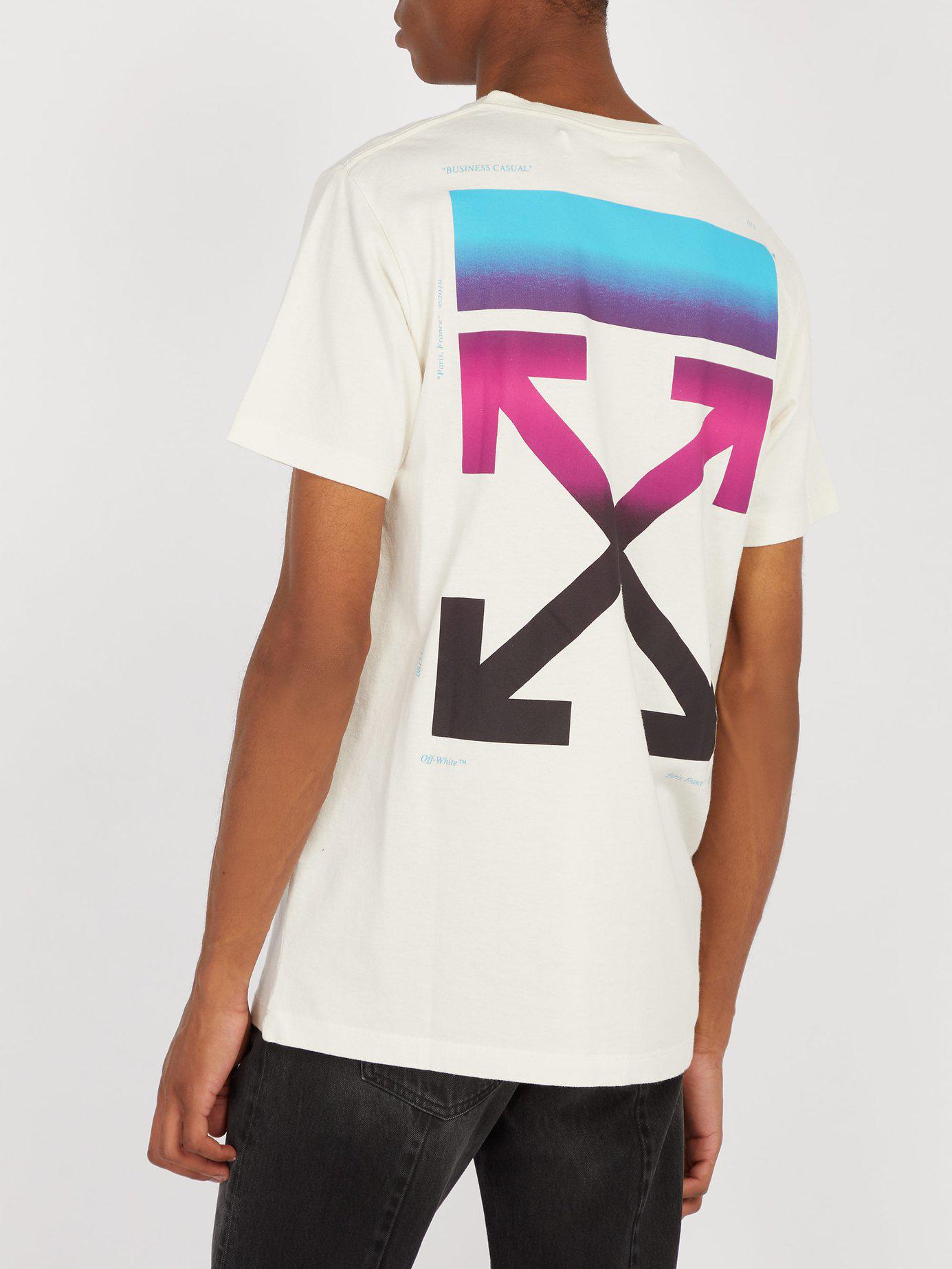 T-shirt en coton à imprimé dégradé Coton Off-White c/o Virgil Abloh pour  homme - Lyst