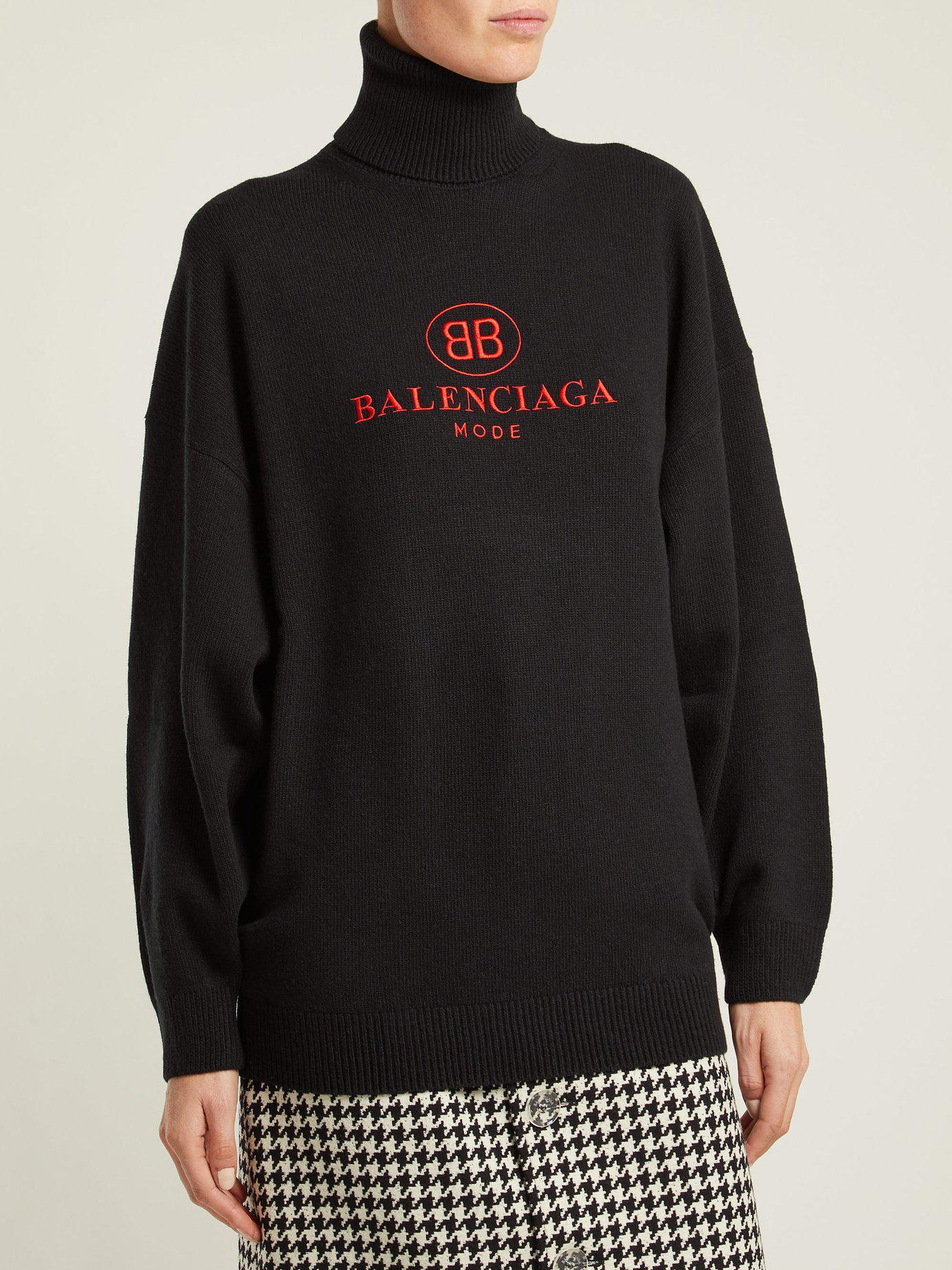 balenciaga roll neck