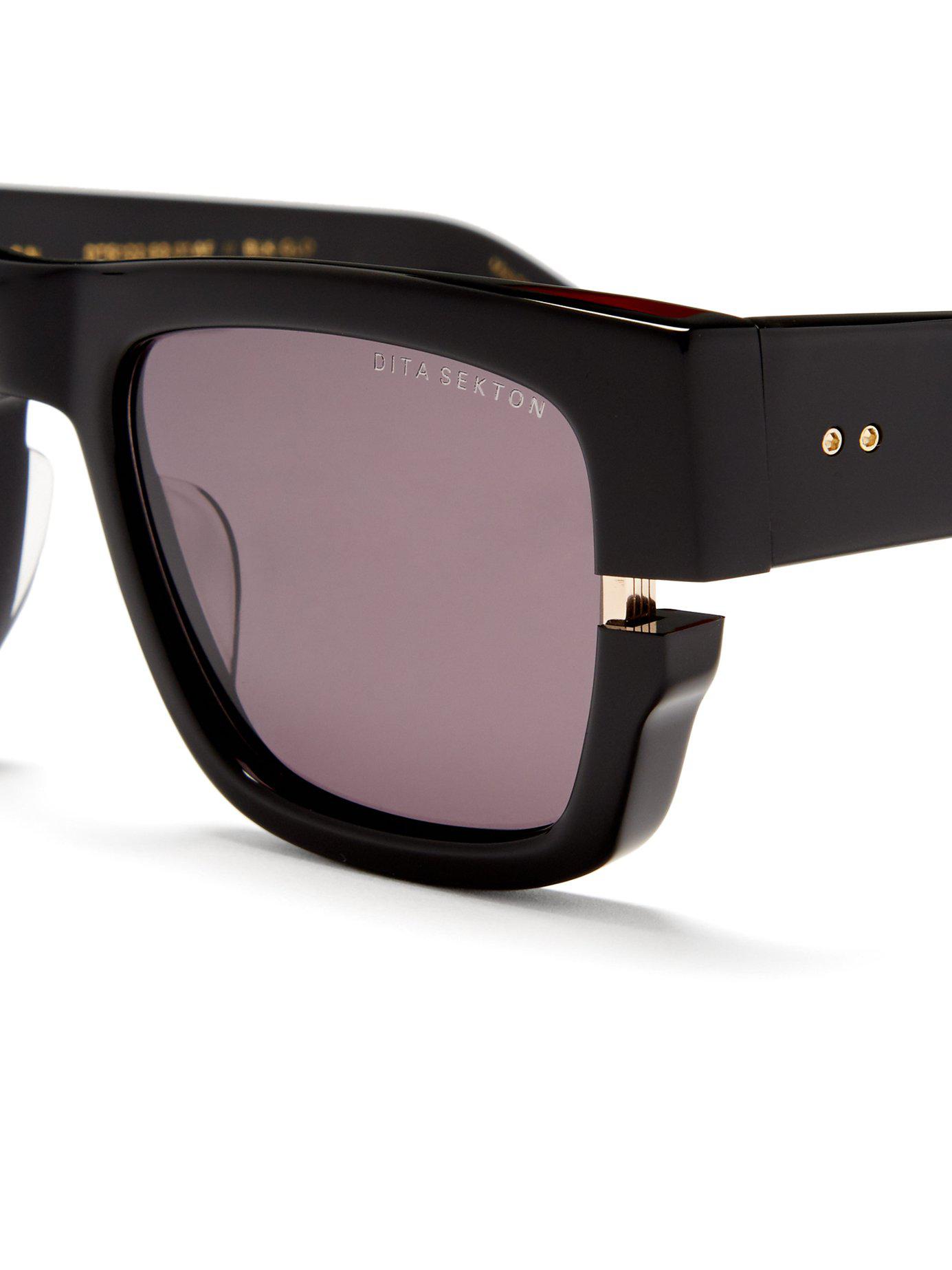 Dita Eyewear Sekton Cut Out Frame Acetate Sunglasses in Black for Men ...