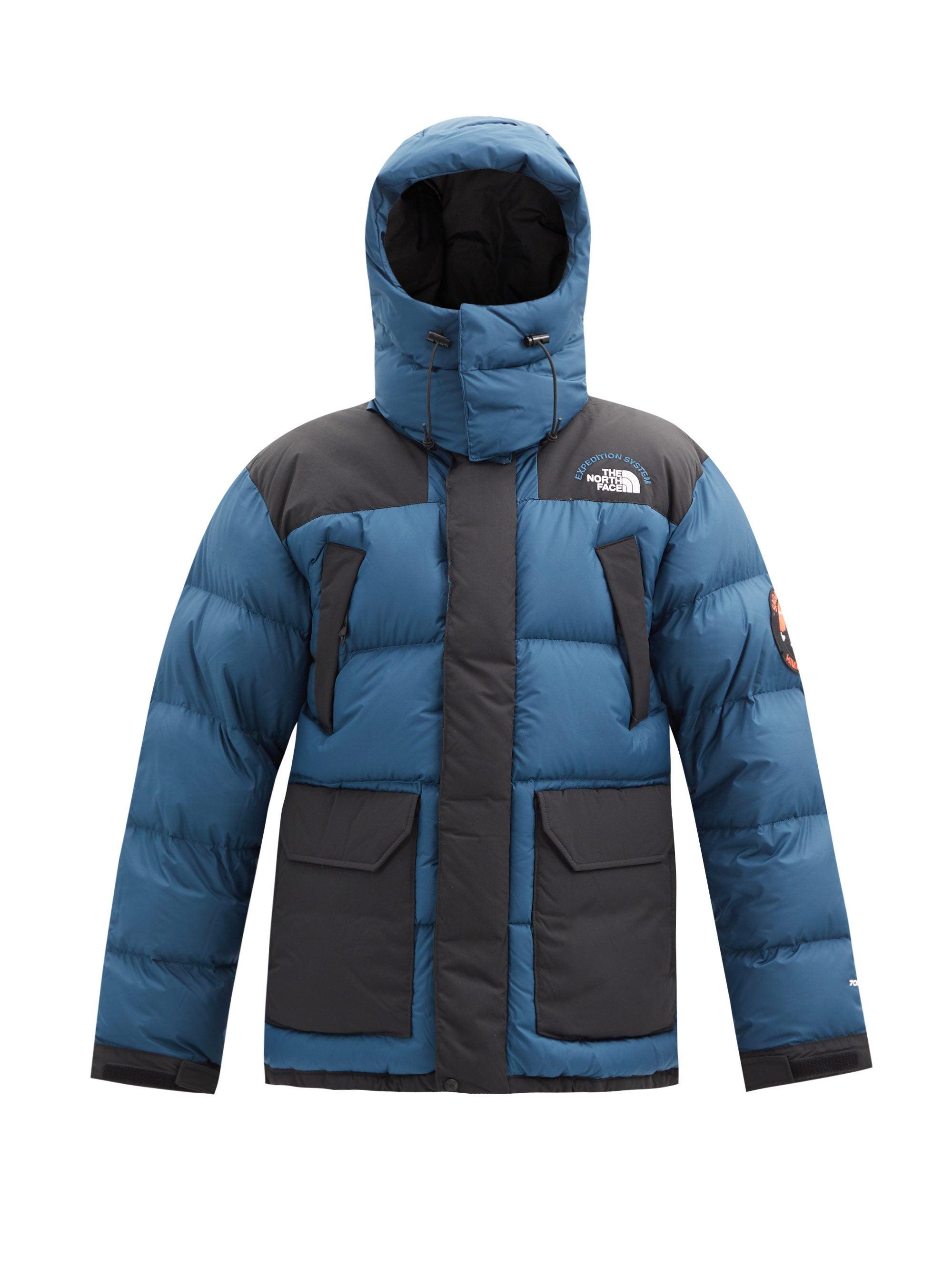The North Face Head Of Sky Expedition Hooded Down Coat in Blue for