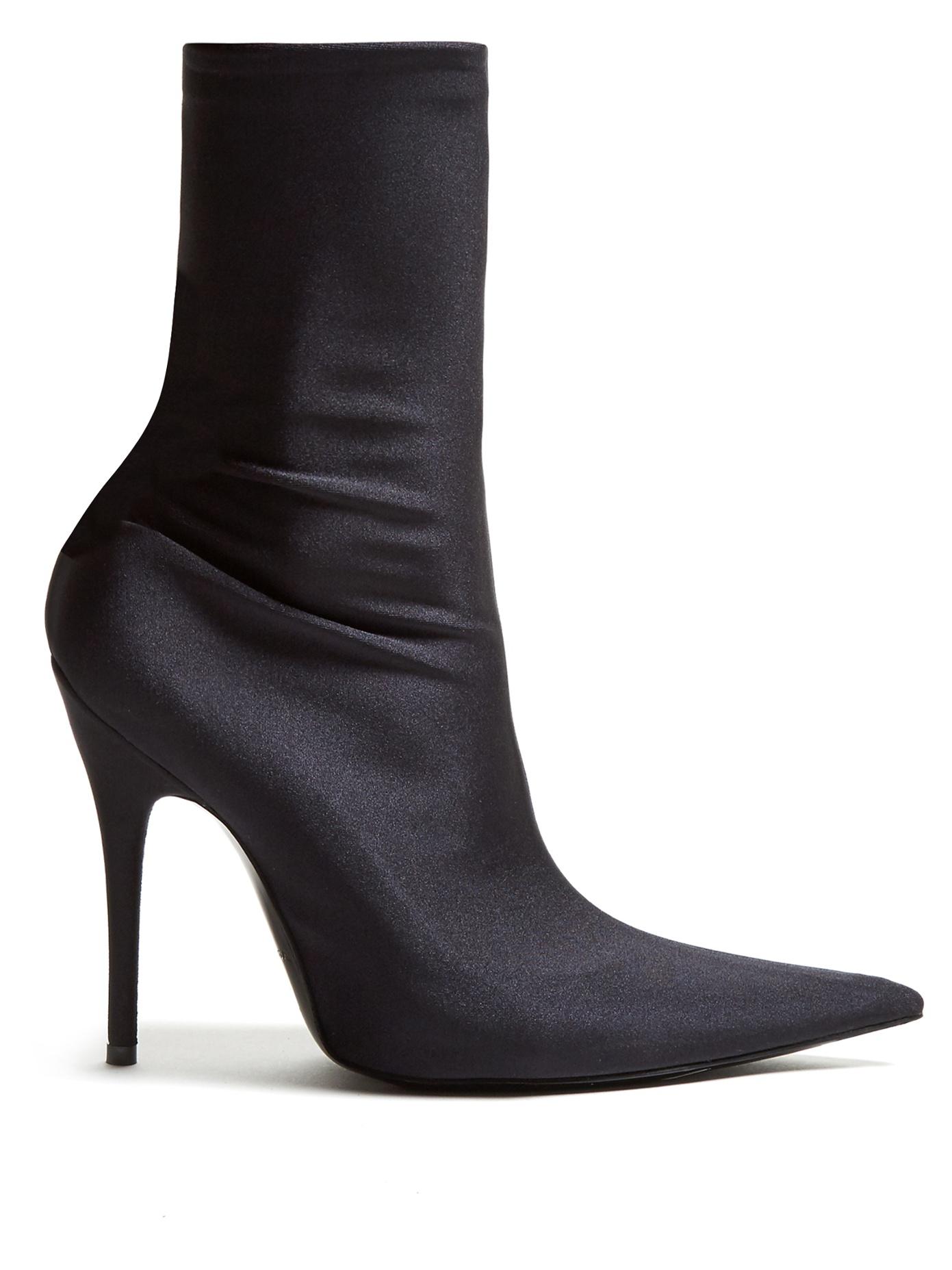balenciaga black booties