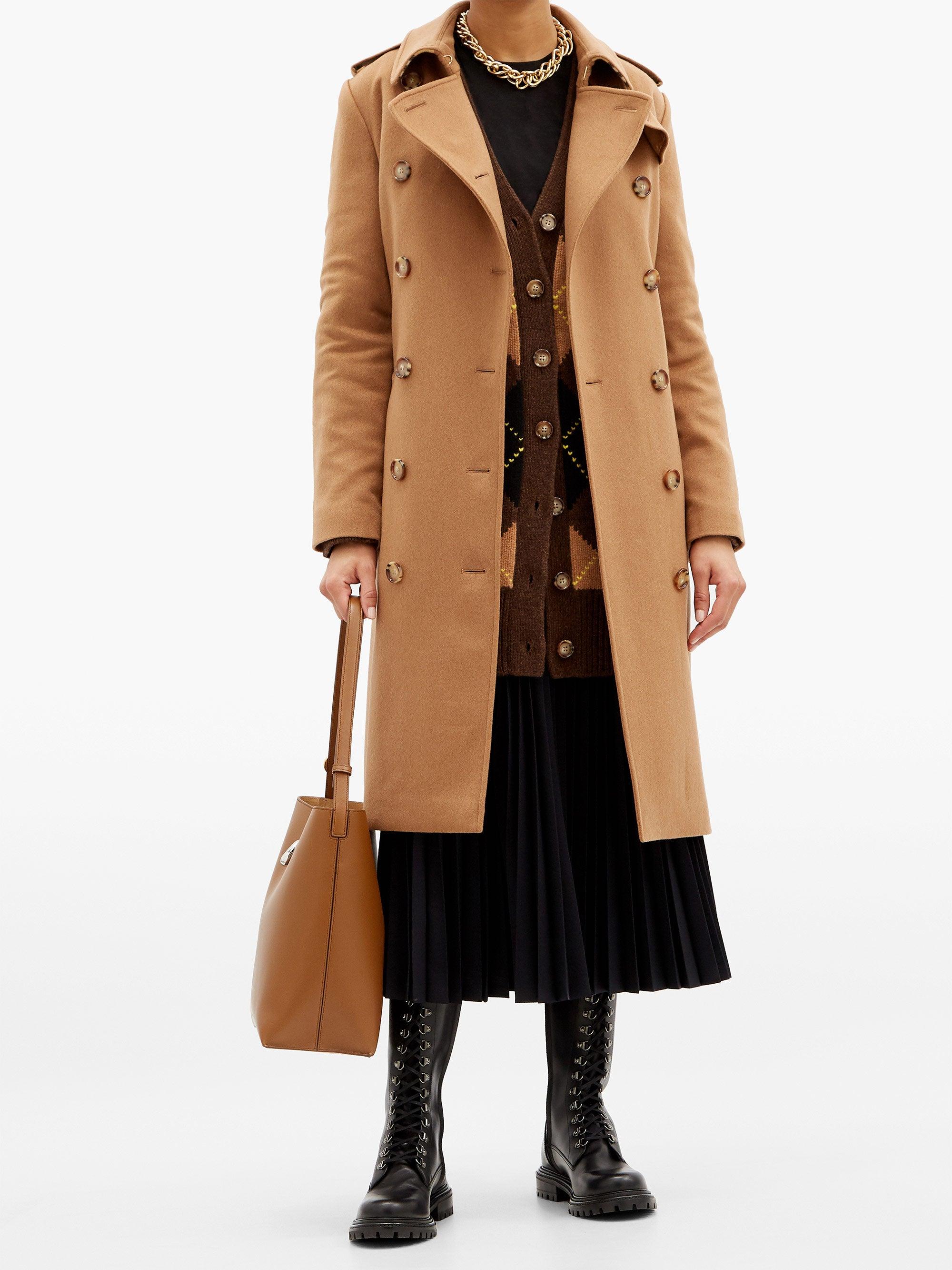 burberry regenerated cashmere trench coat