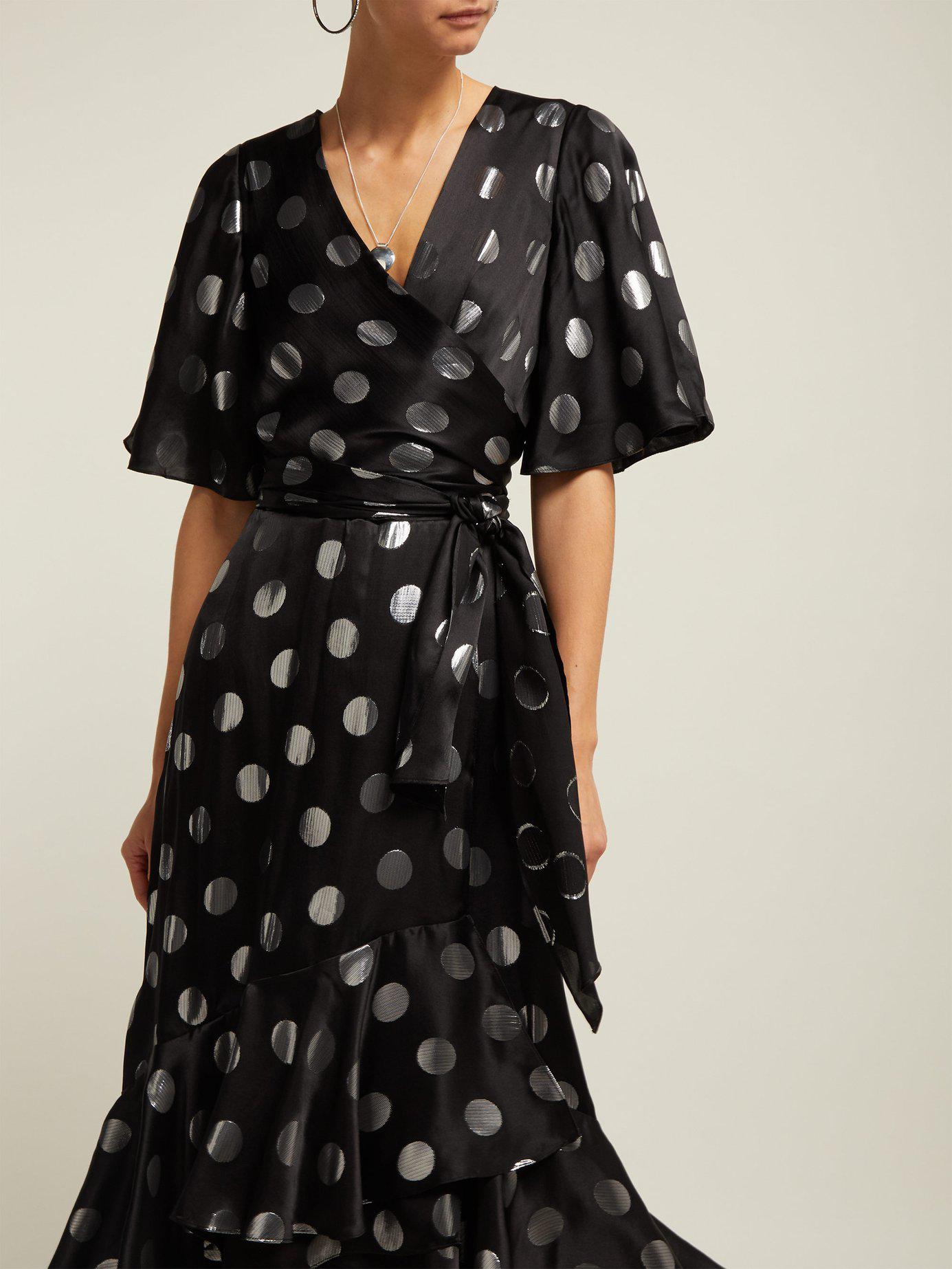 sareth dot wrap dress