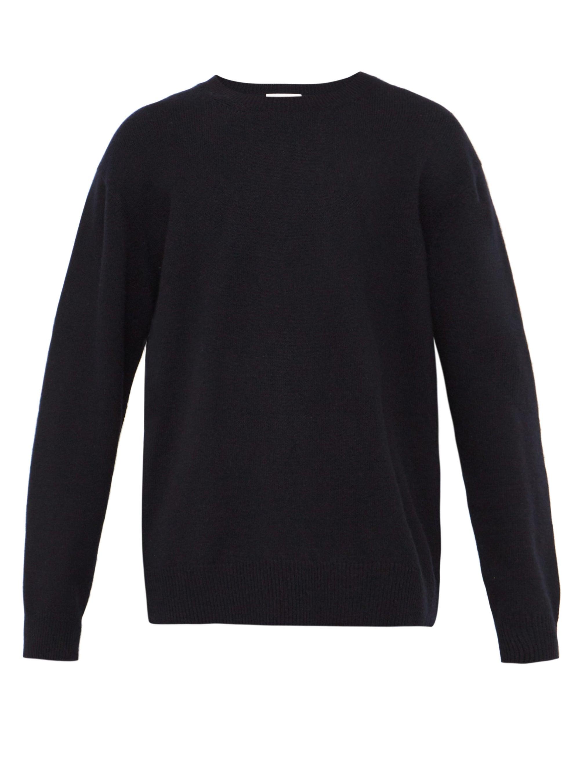 Raey Loose-fit Crew-neck Cashmere Sweater in Navy (Blue) for Men - Lyst