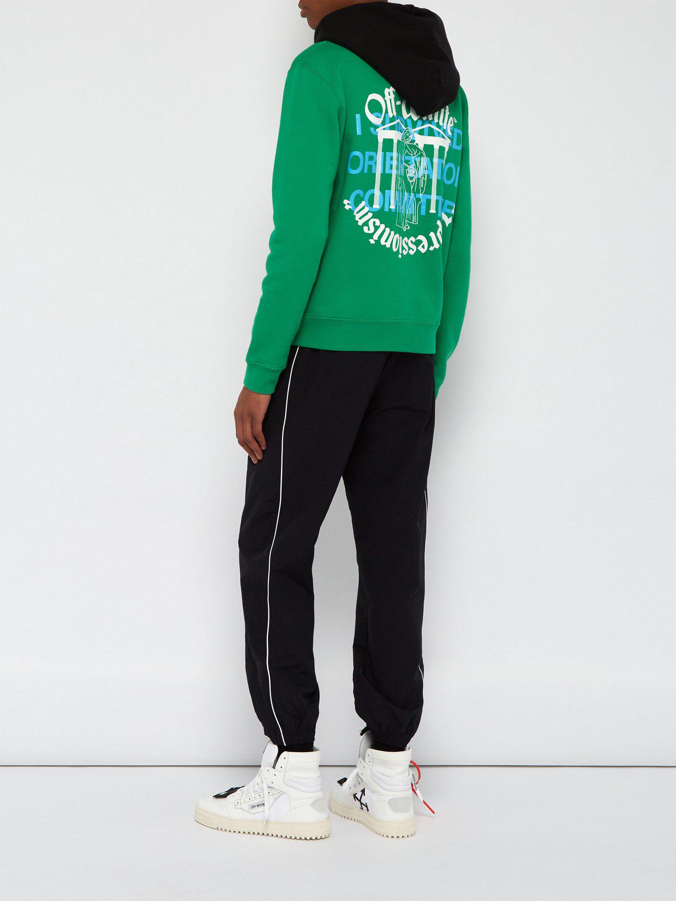 off white impressionism green