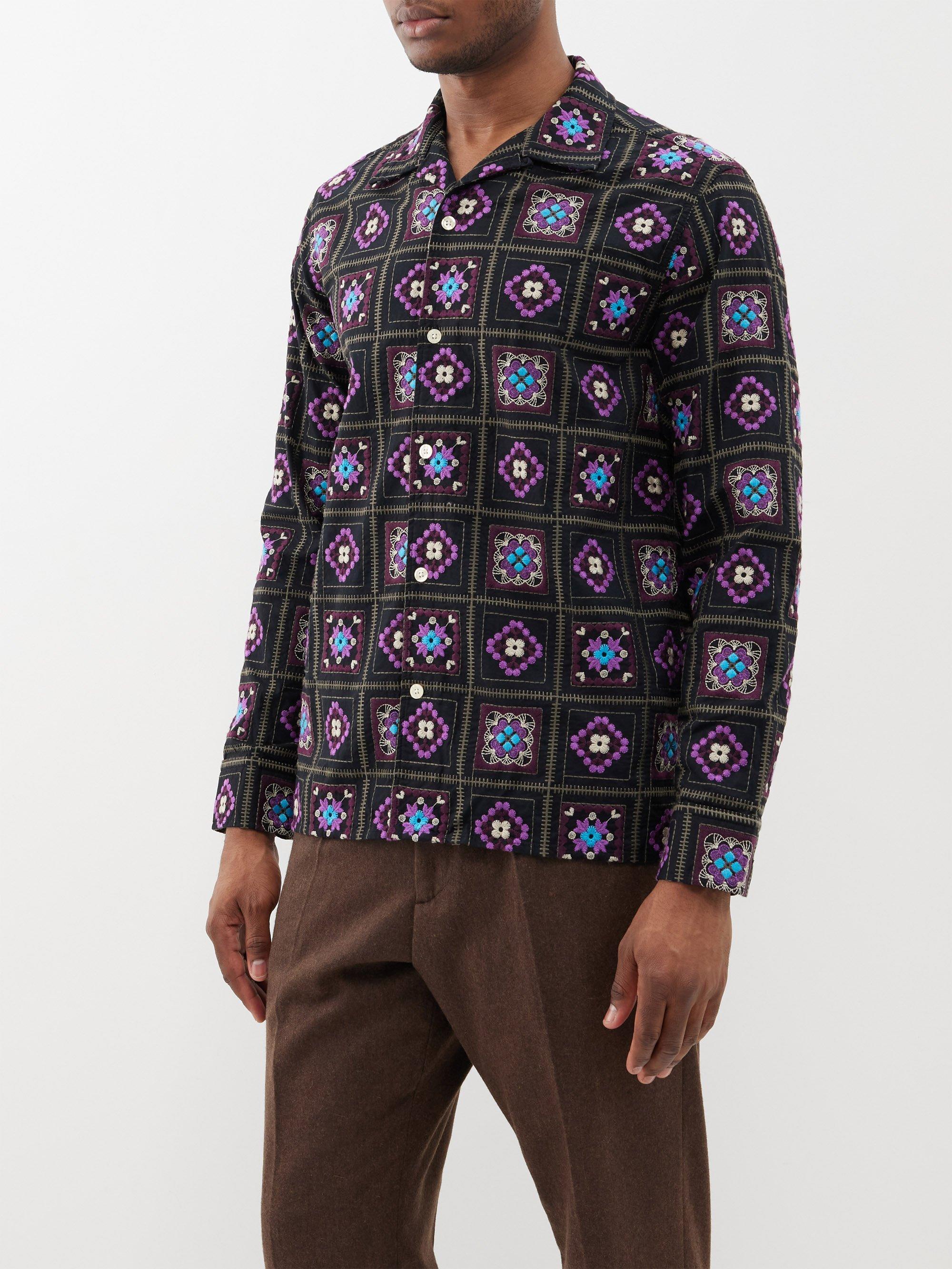 Louis Vuitton Multicolor Paisley Printed Cotton Short Sleeve Shirt