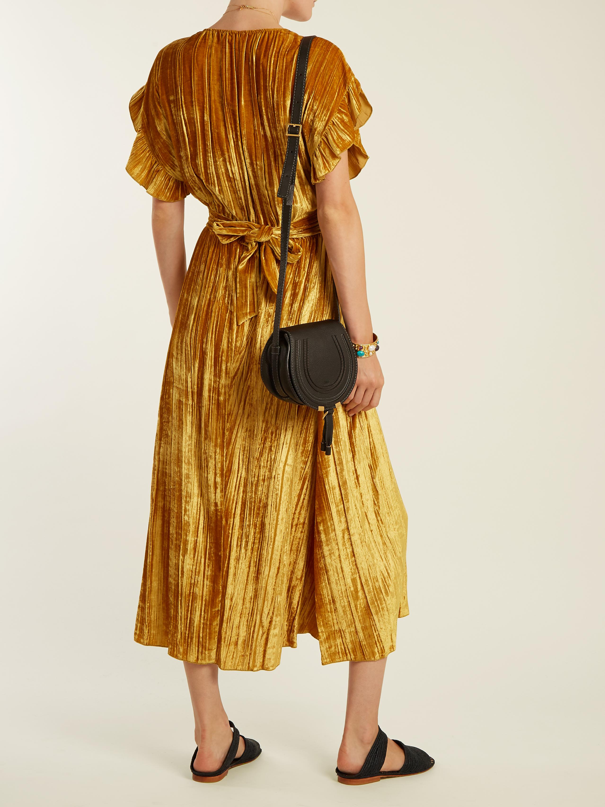 masscob velvet dress