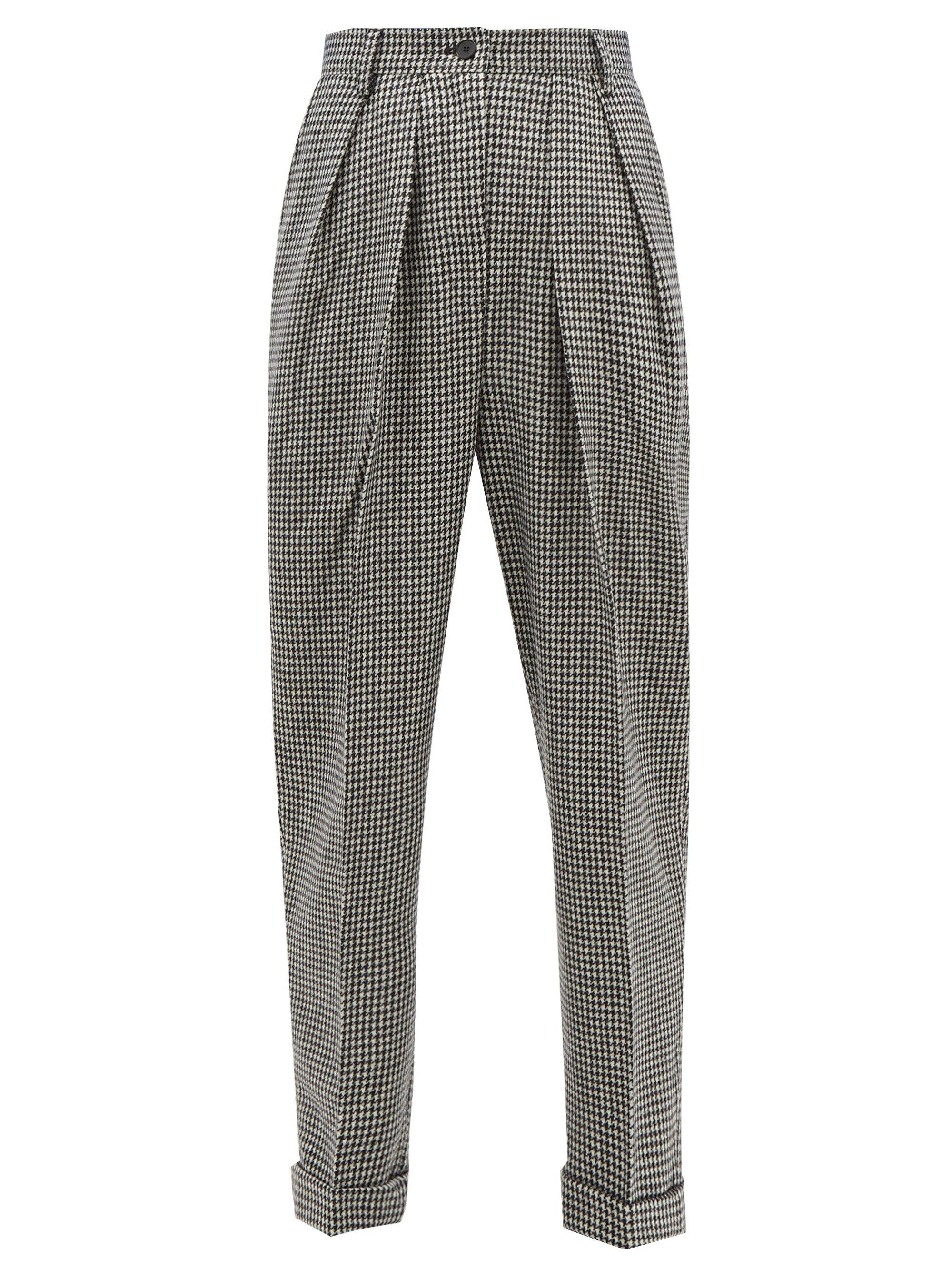 JW Anderson Checked Wool-blend Trousers - Lyst