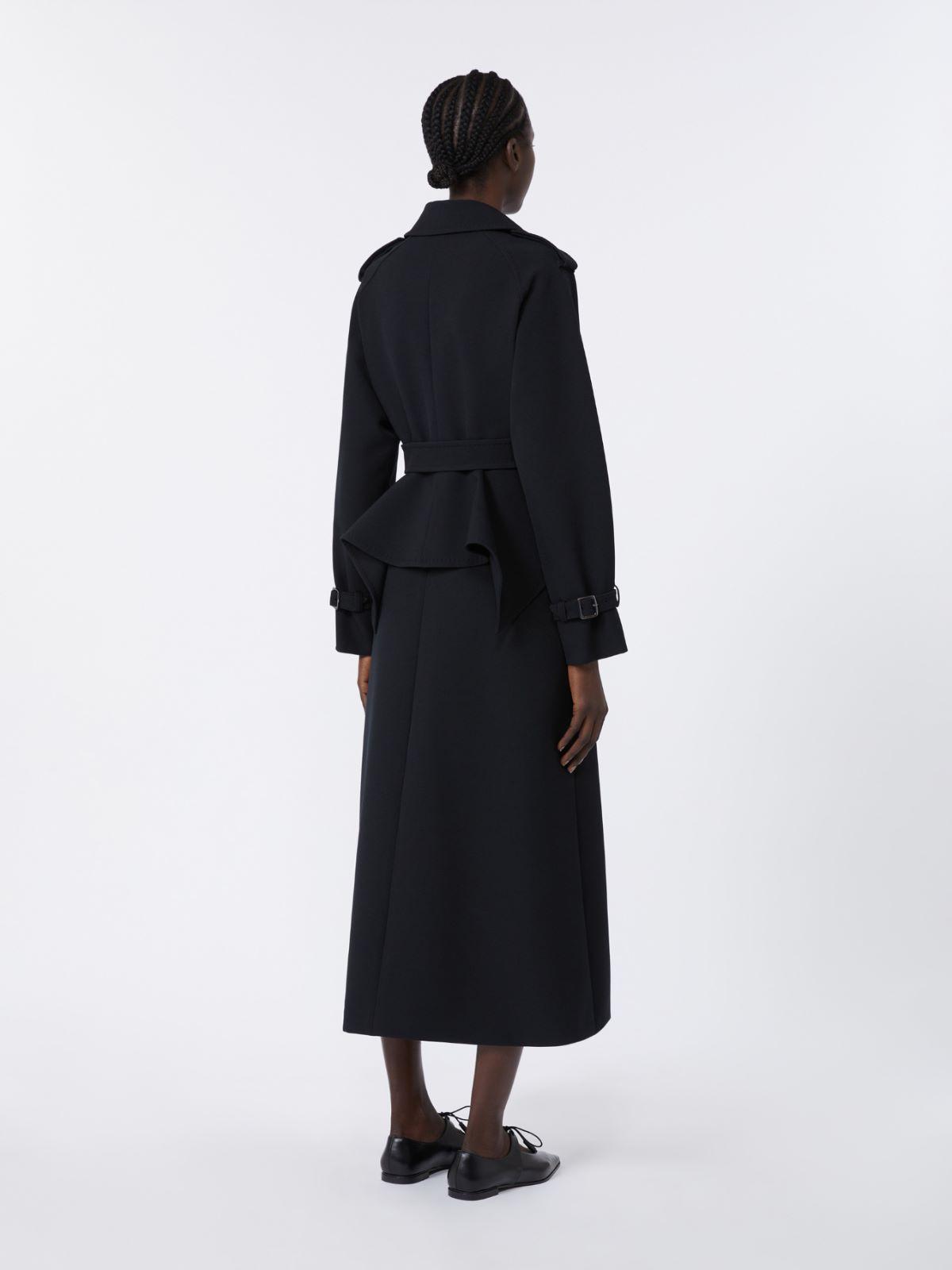 （laubeblanc） Belted Flare Trench coat Belted Flare Trench coat[Black] – L'AUBE BLANC
