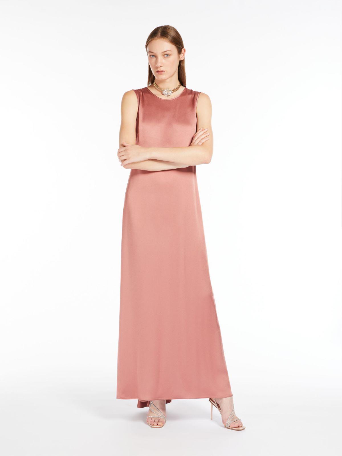 Max Mara Crepe Envers Satin Dress in Pink | Lyst