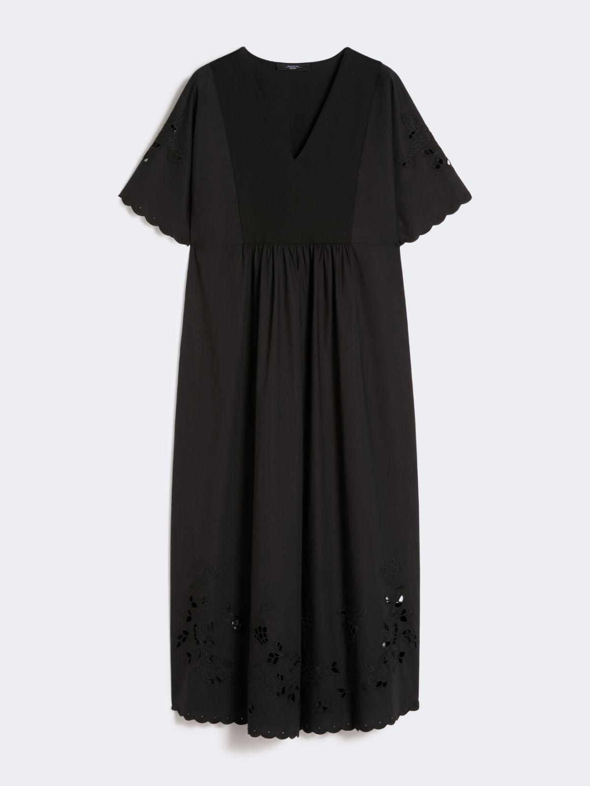 Weekend by Maxmara Cotton Poplin And Jersey Dress in Black