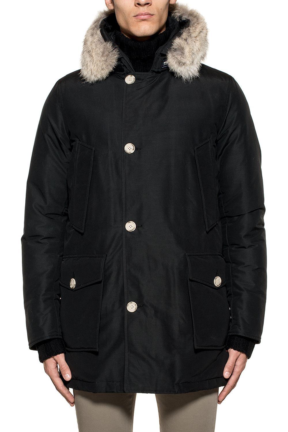 Woolrich Black Cotton Outerwear Jacket for Men - Lyst