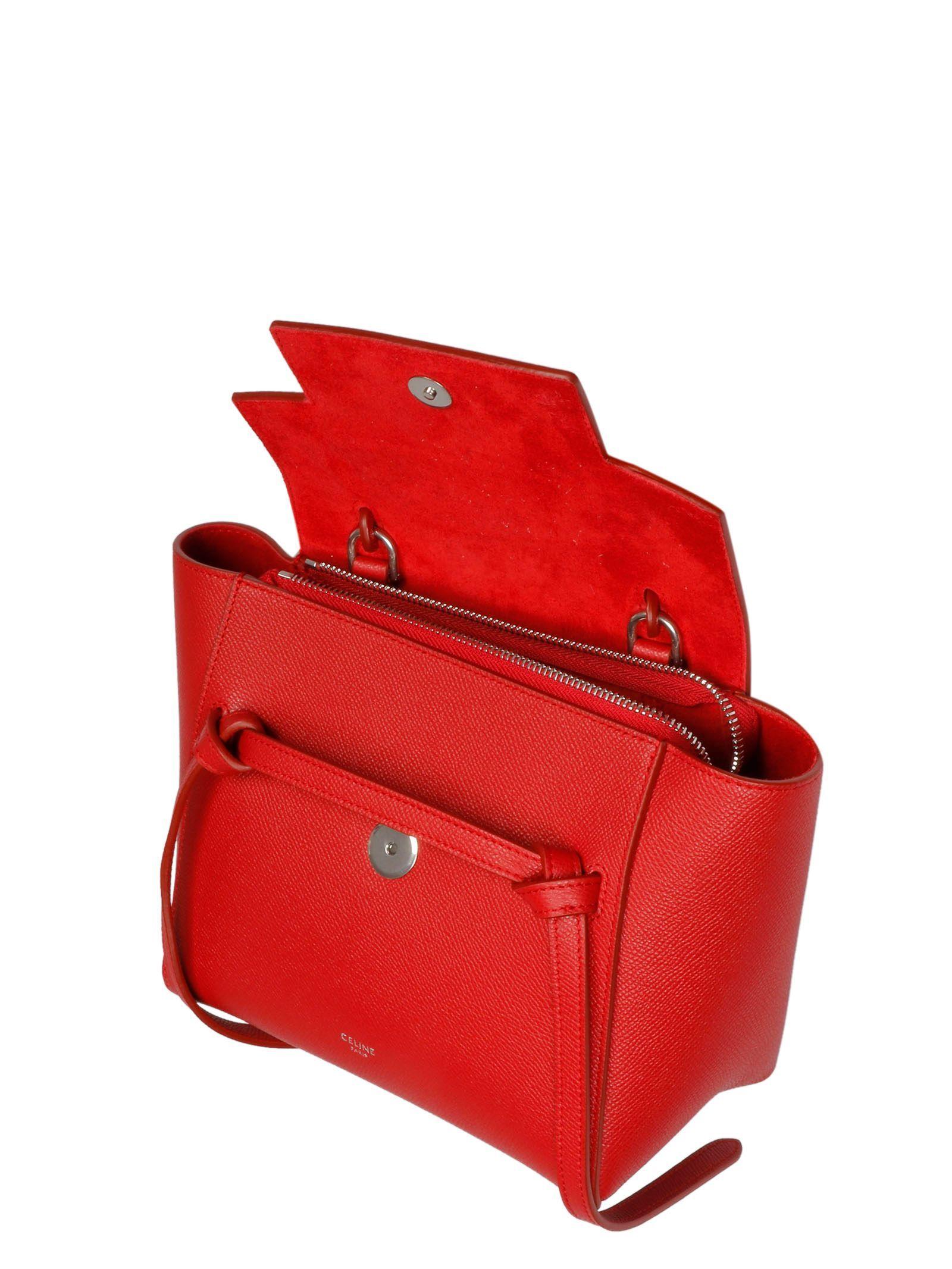 celine red purse