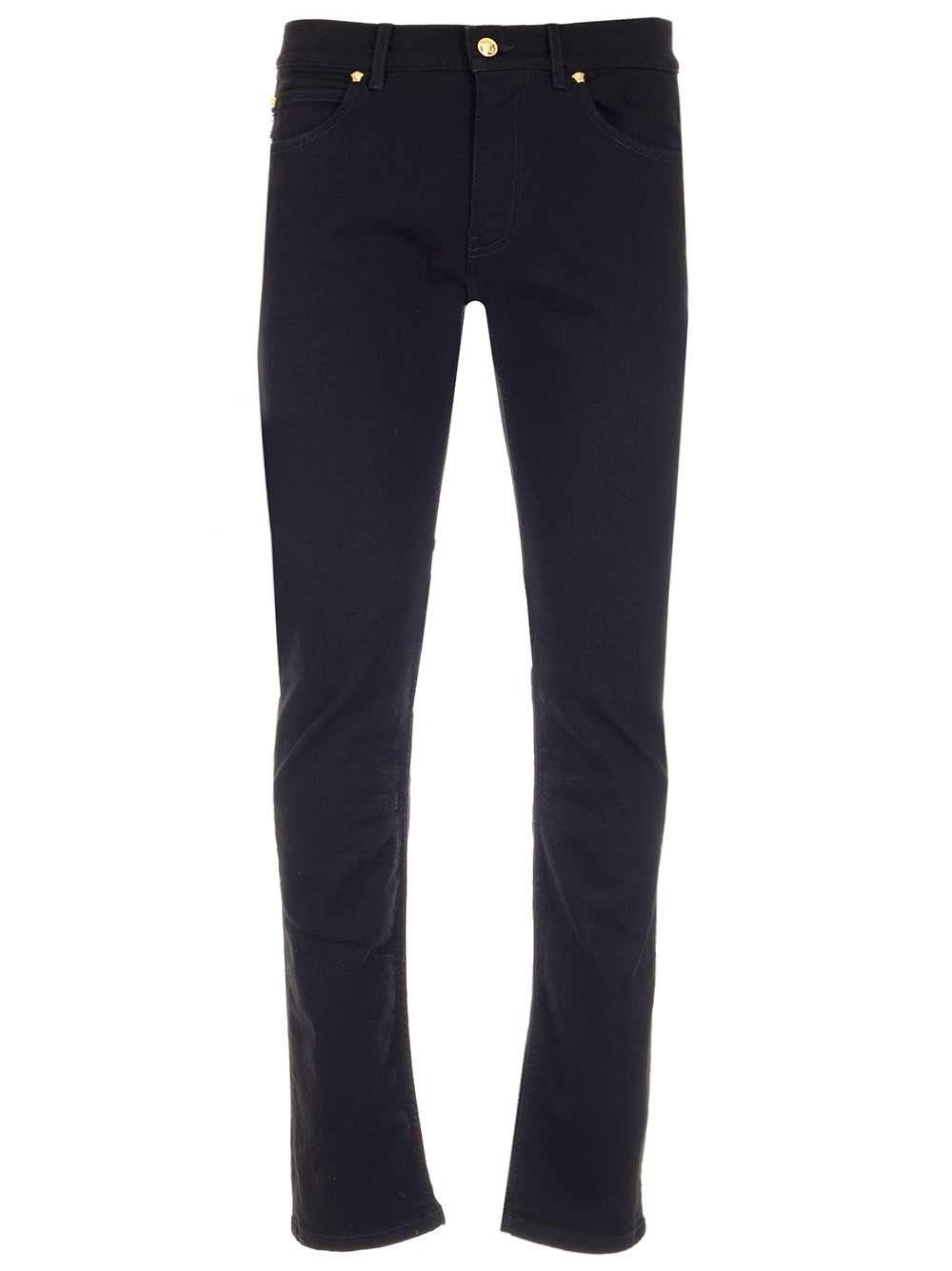 Versace A818321a009081d040 Cotton Pants in Black for Men - Save 33% - Lyst