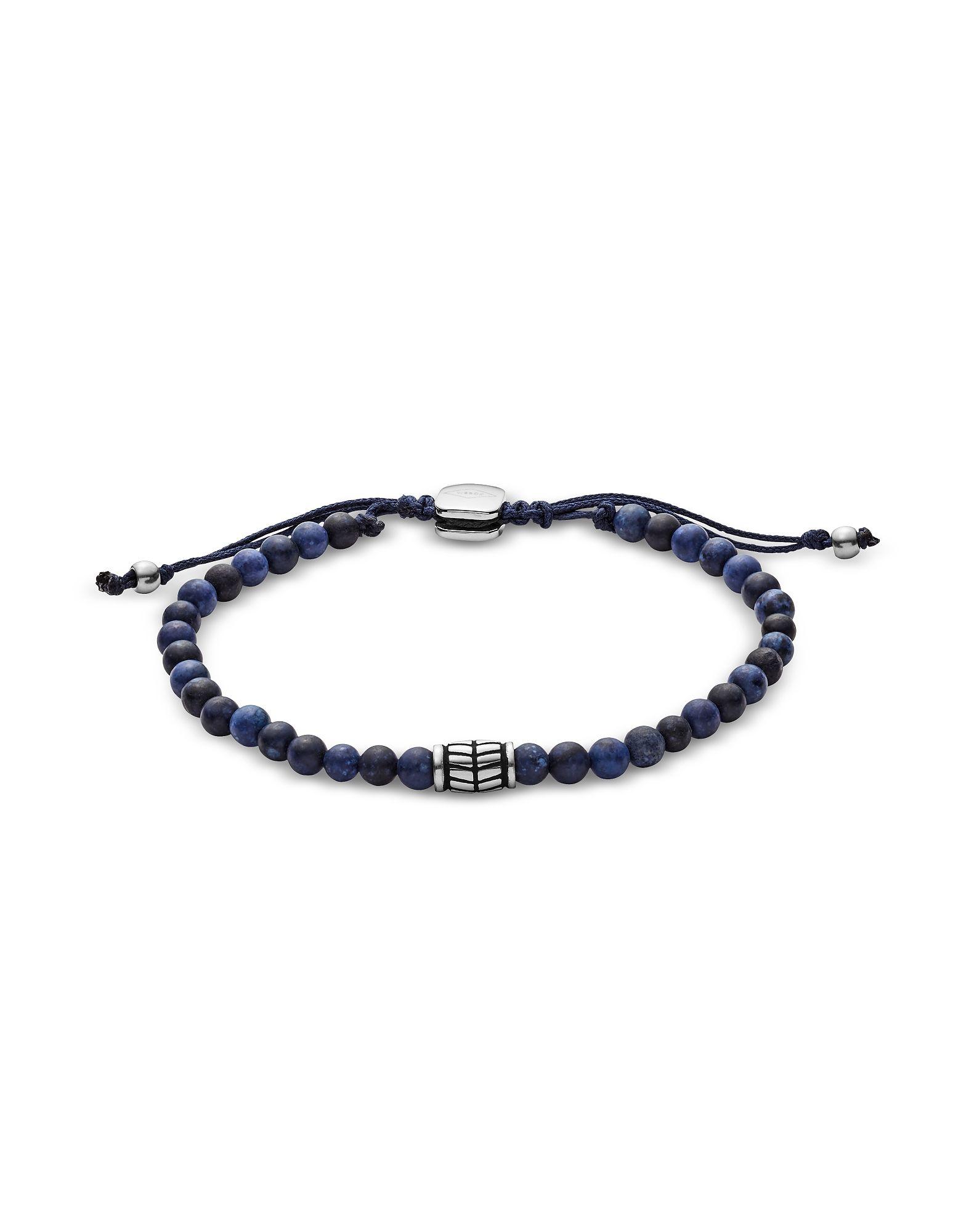 Fossil Blue Steel Bracelet in Blue for Men - Lyst