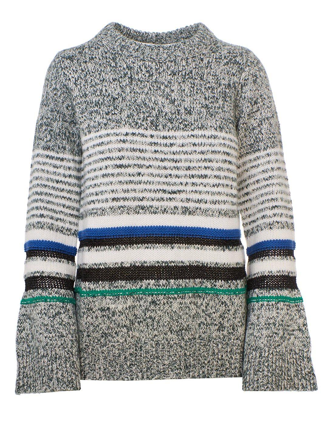 See By Chloé Cotton Sweater in Grey (Grey) - Lyst