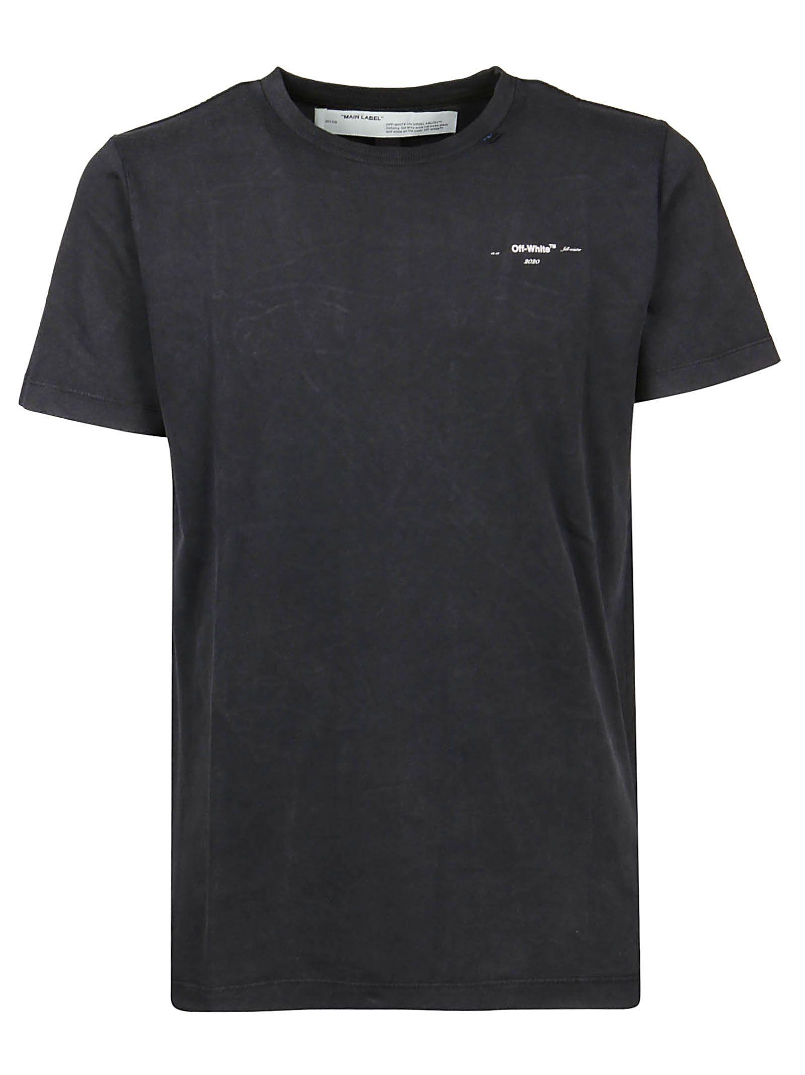 Off-White c/o Virgil Abloh Black Cotton T-shirt for Men - Lyst