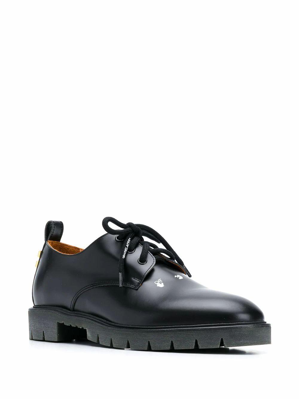 Off-White c/o Virgil Abloh Leather Derby Shoes in Black for Men Mens Shoes Lace-ups Derby shoes 