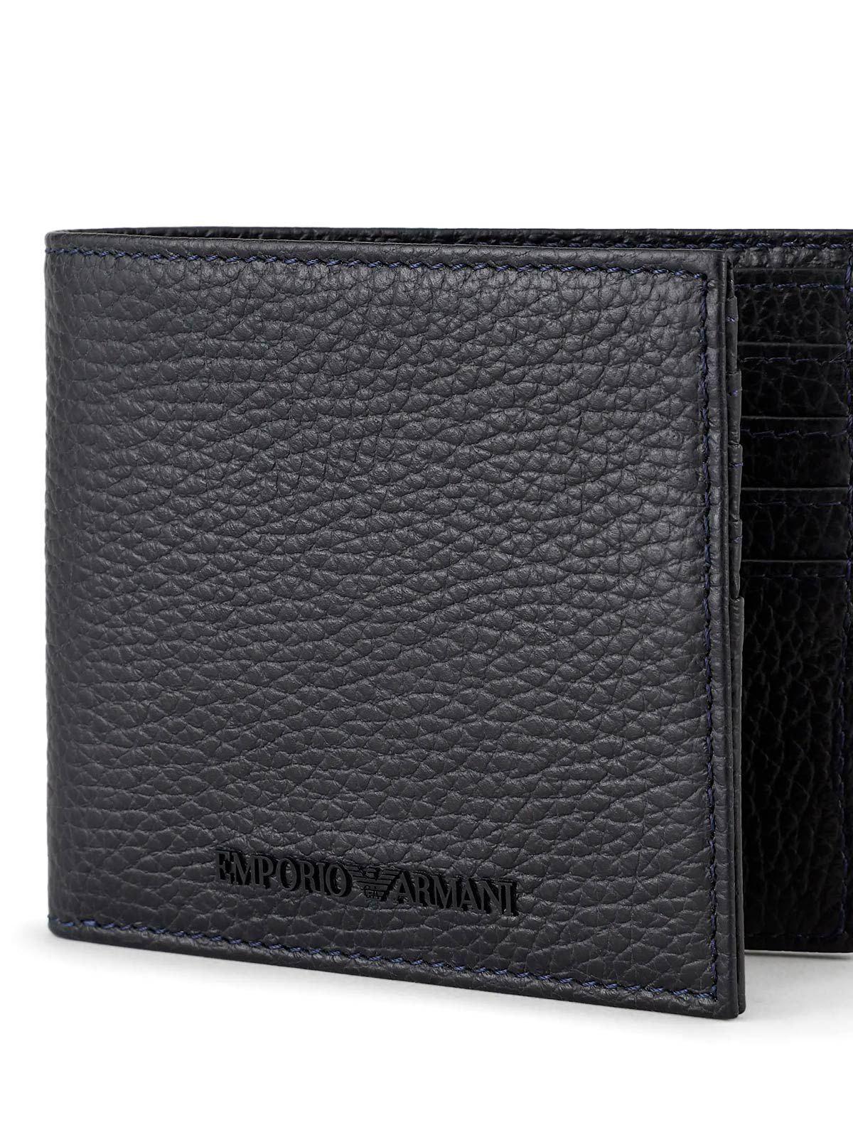 Emporio Armani Wallet in Black for Men | Lyst