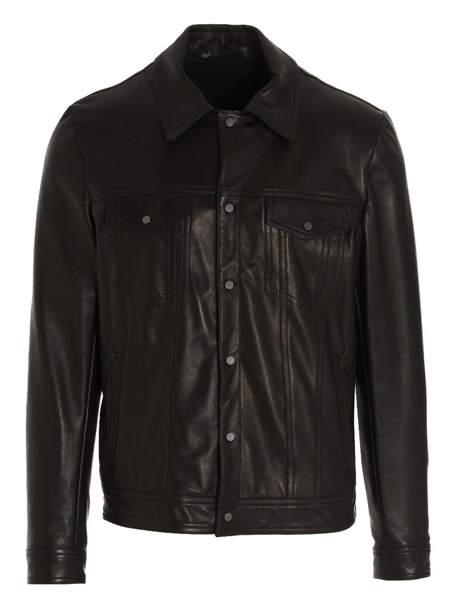 Salvatore Santoro 39543napa Leather Jacket in Black for Men - Lyst