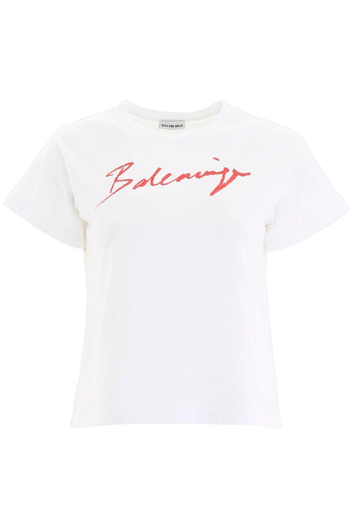 Balenciaga White Cotton T-shirt - Save 11% - Lyst