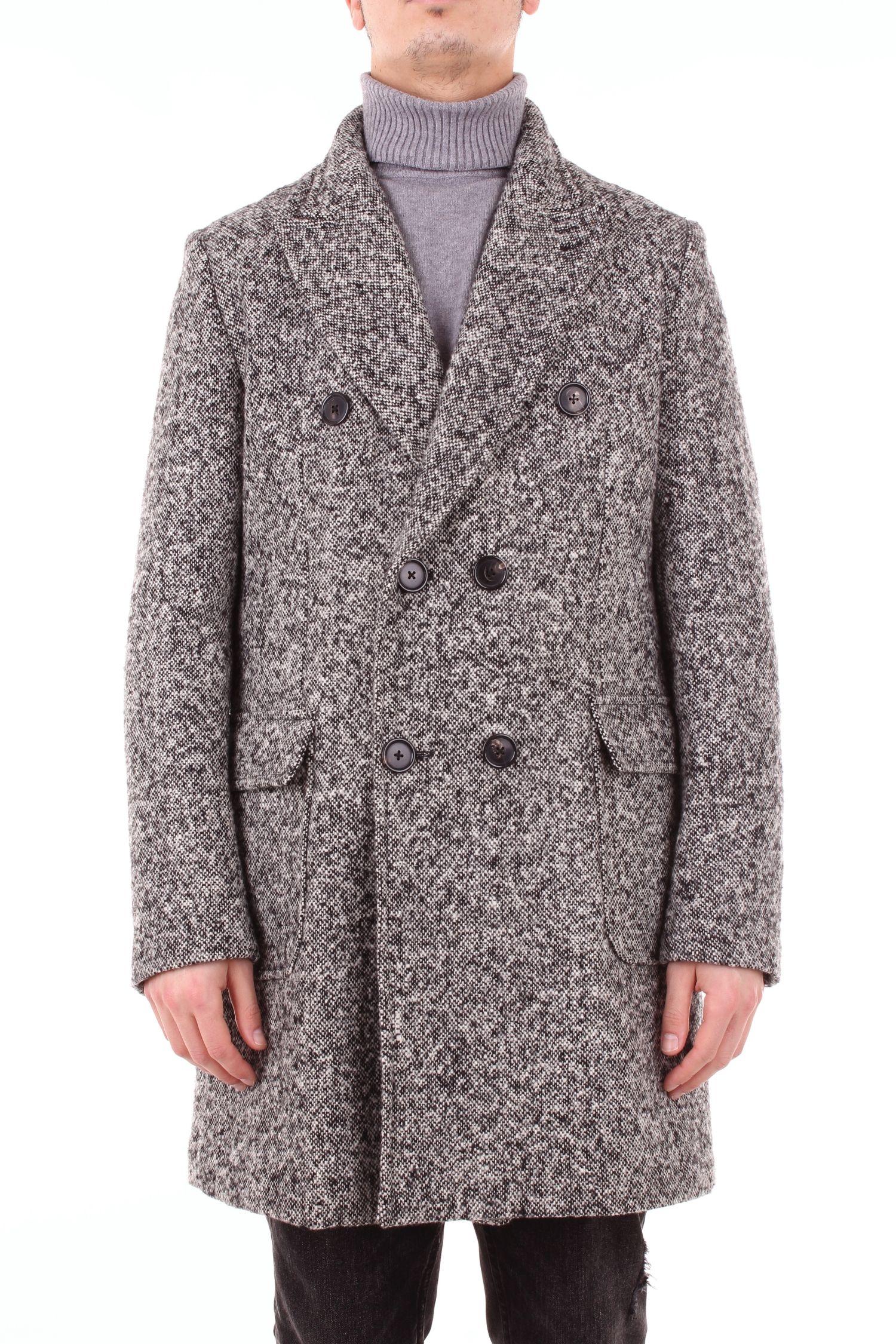 Paltò Grey Wool Coat in Gray for Men - Lyst