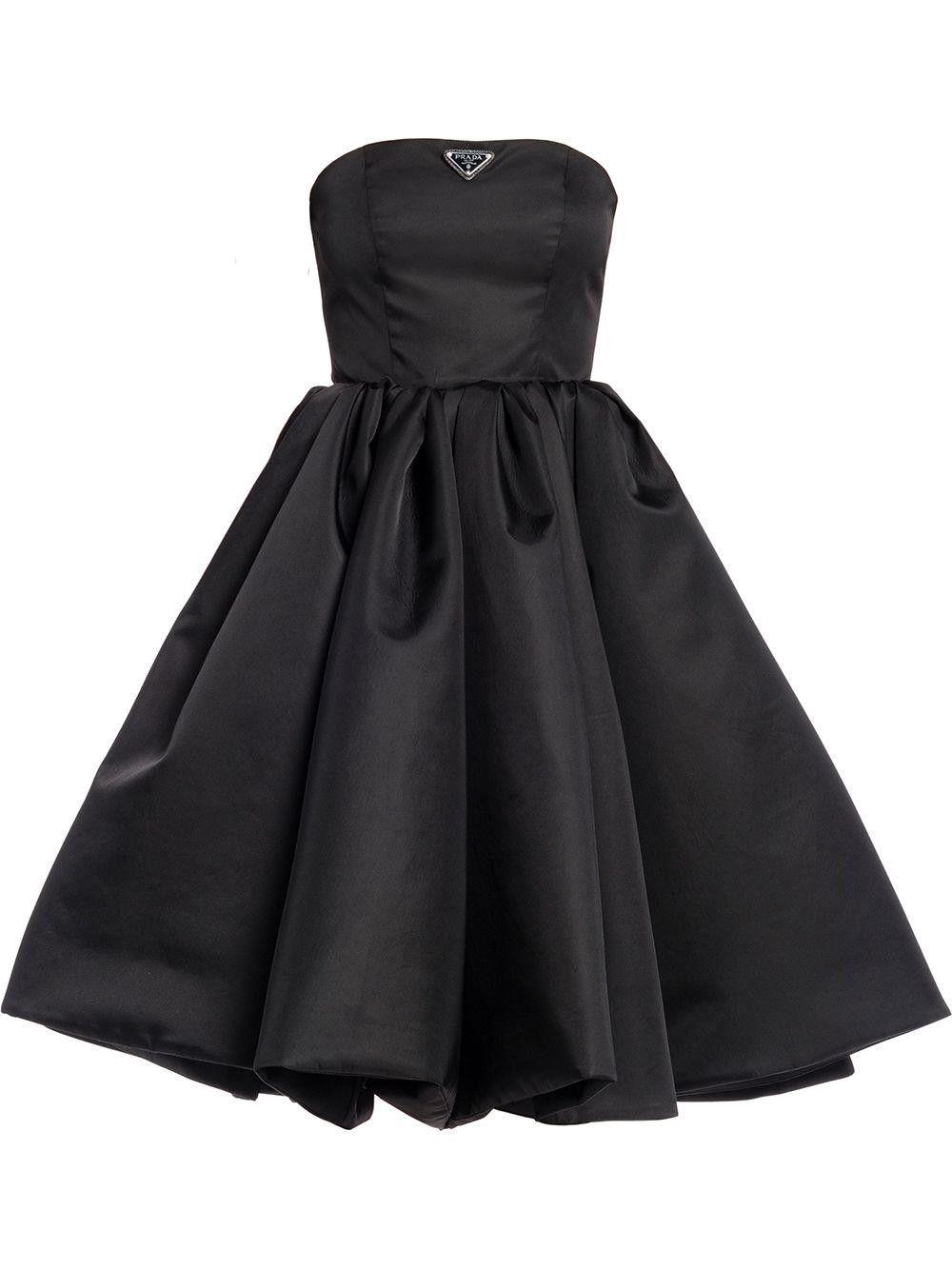 Prada Synthetic Corset Dress In Re-nylon Gabardine in Black | Lyst