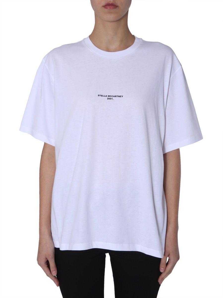 Stella McCartney White Cotton T-shirt in White - Lyst