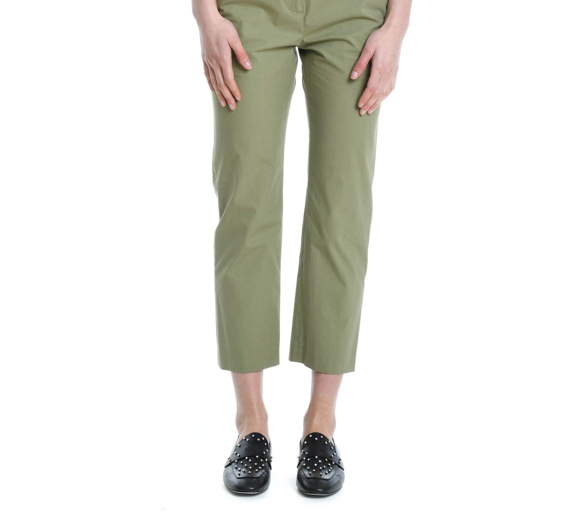 Eleventy Green Cotton Pants in Green Lyst
