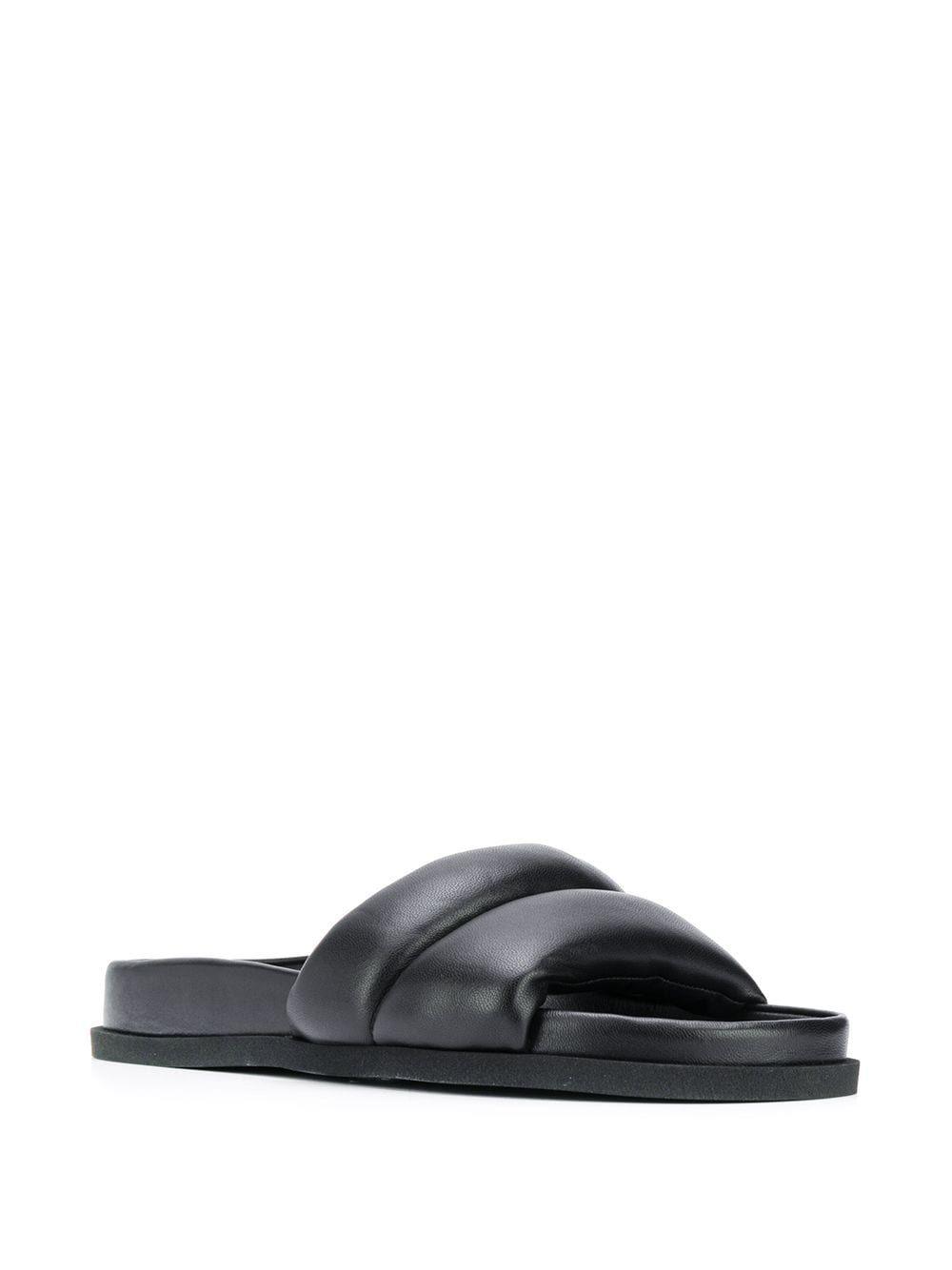 KENZO Leather Sandals in Black for Men - Lyst