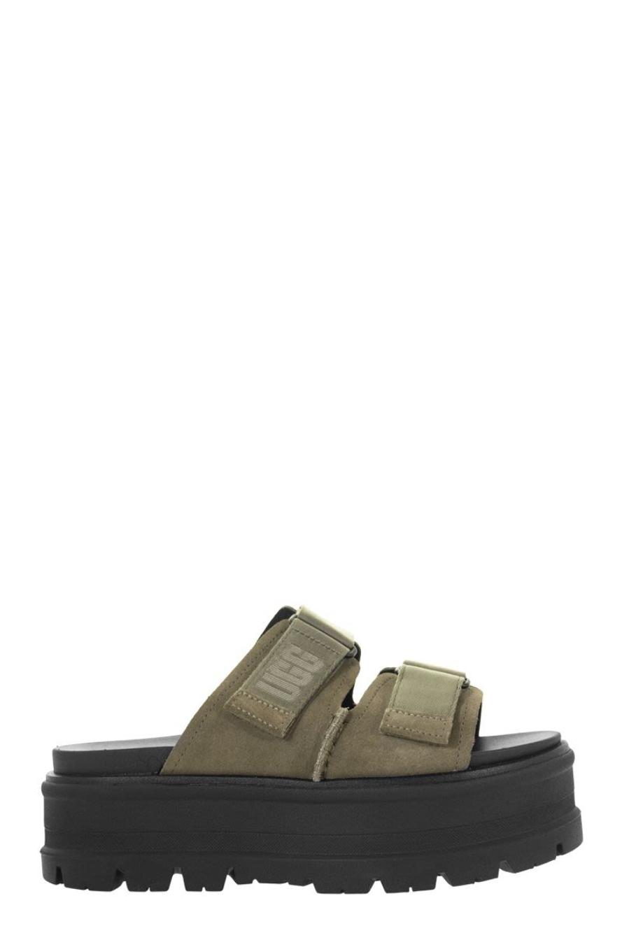 UGG Leather Sandals in Green | Lyst
