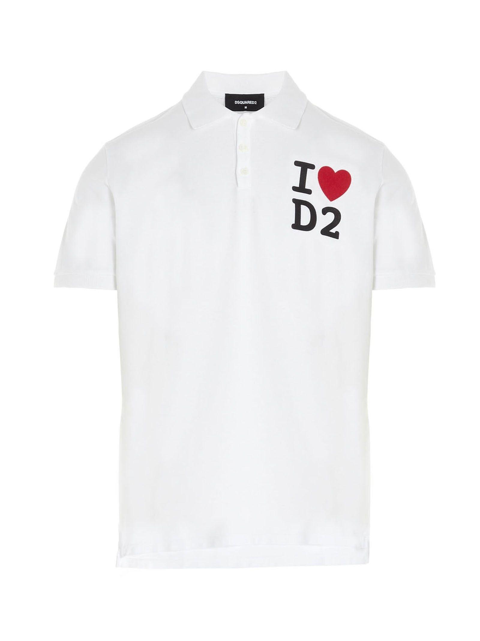 DSquared² Dsquared White Cotton Polo Shirt for Men - Save 61% - Lyst
