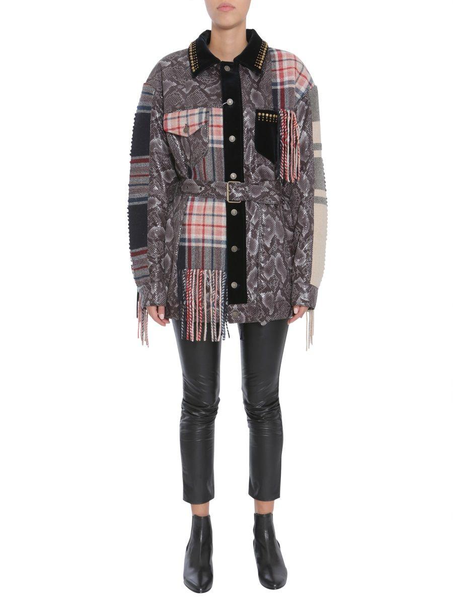 multicolor wool jacket